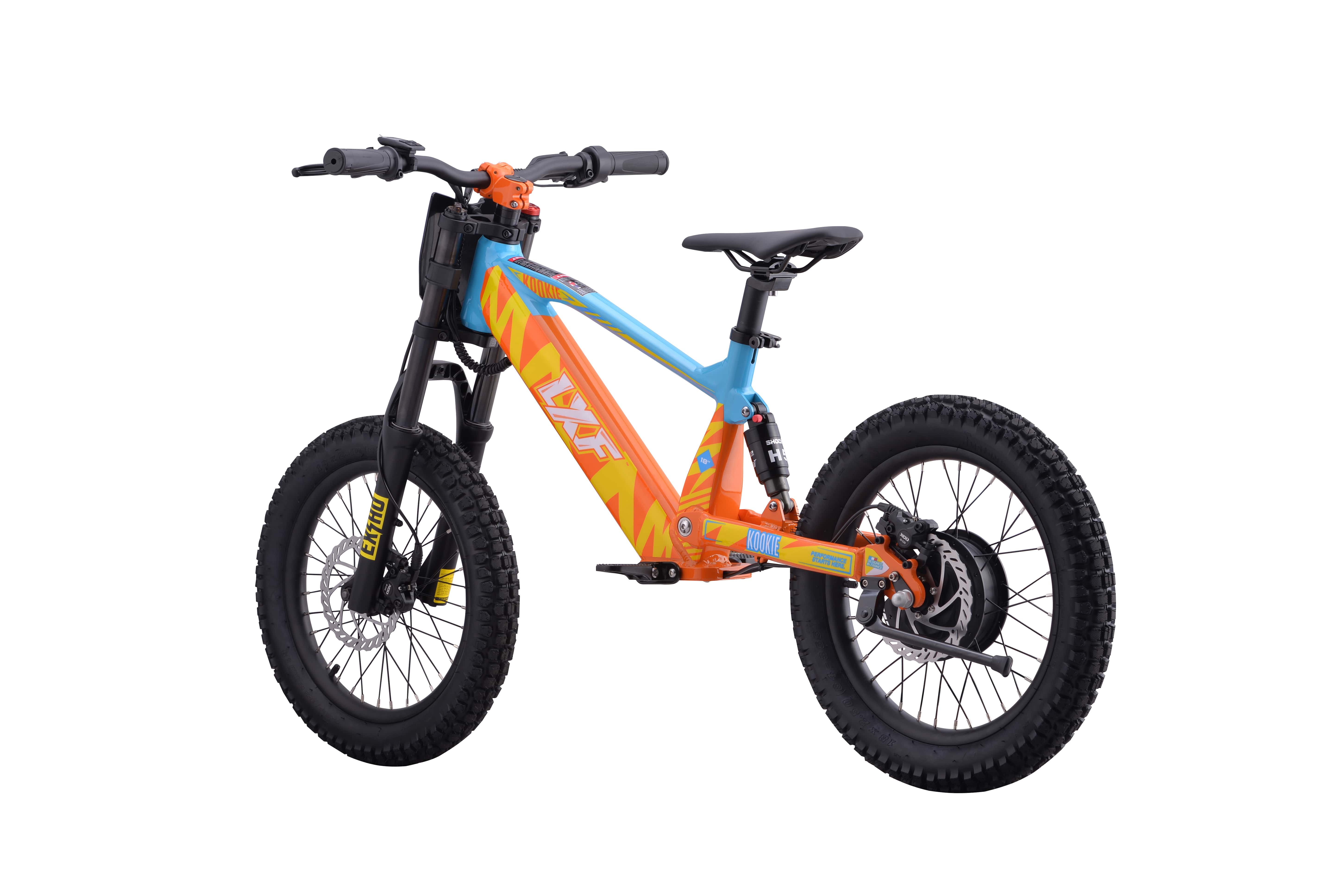 Draisienne électrique LXF Kookie 18" Apex - jaune