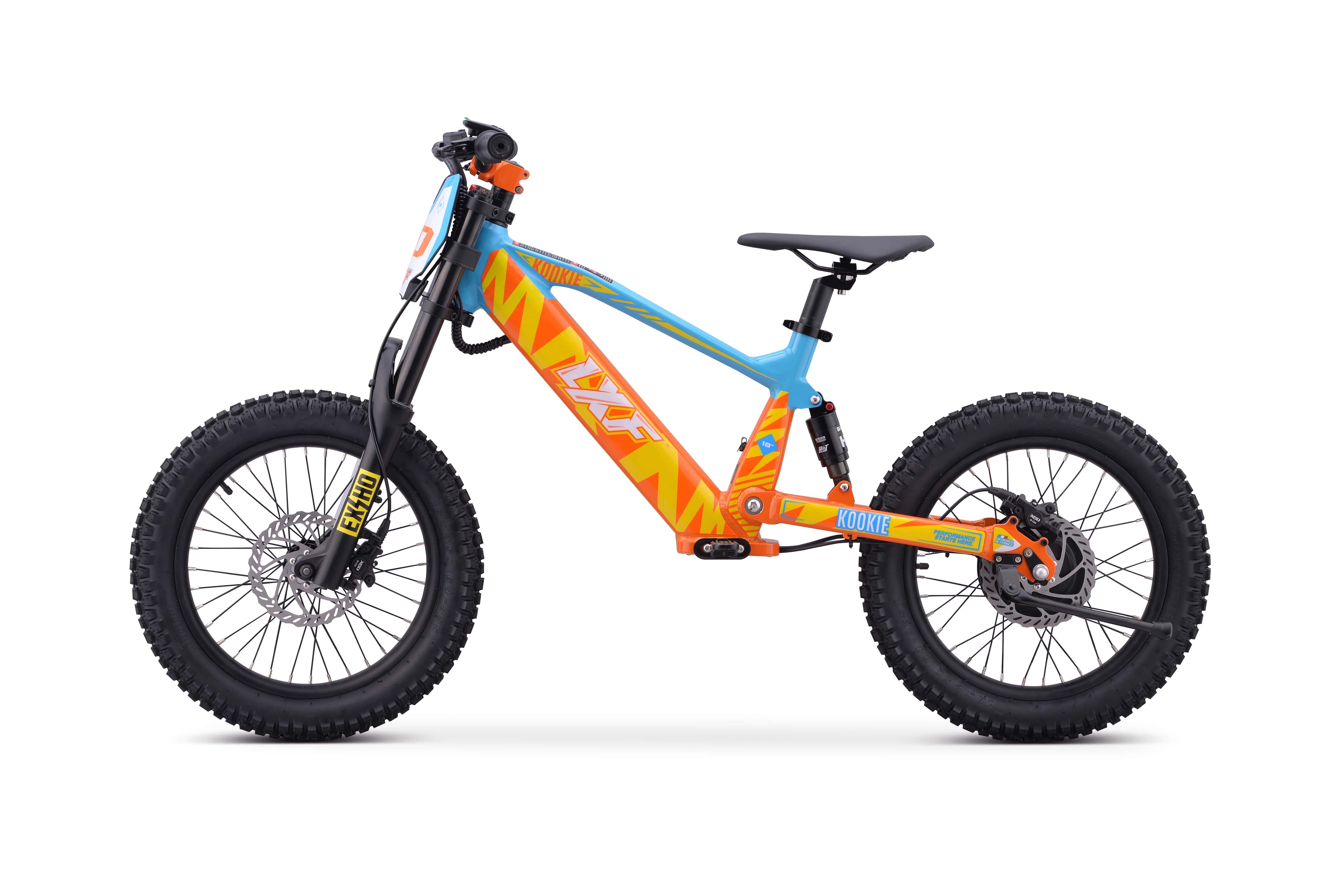 Draisienne électrique LXF Kookie 18" Apex - jaune