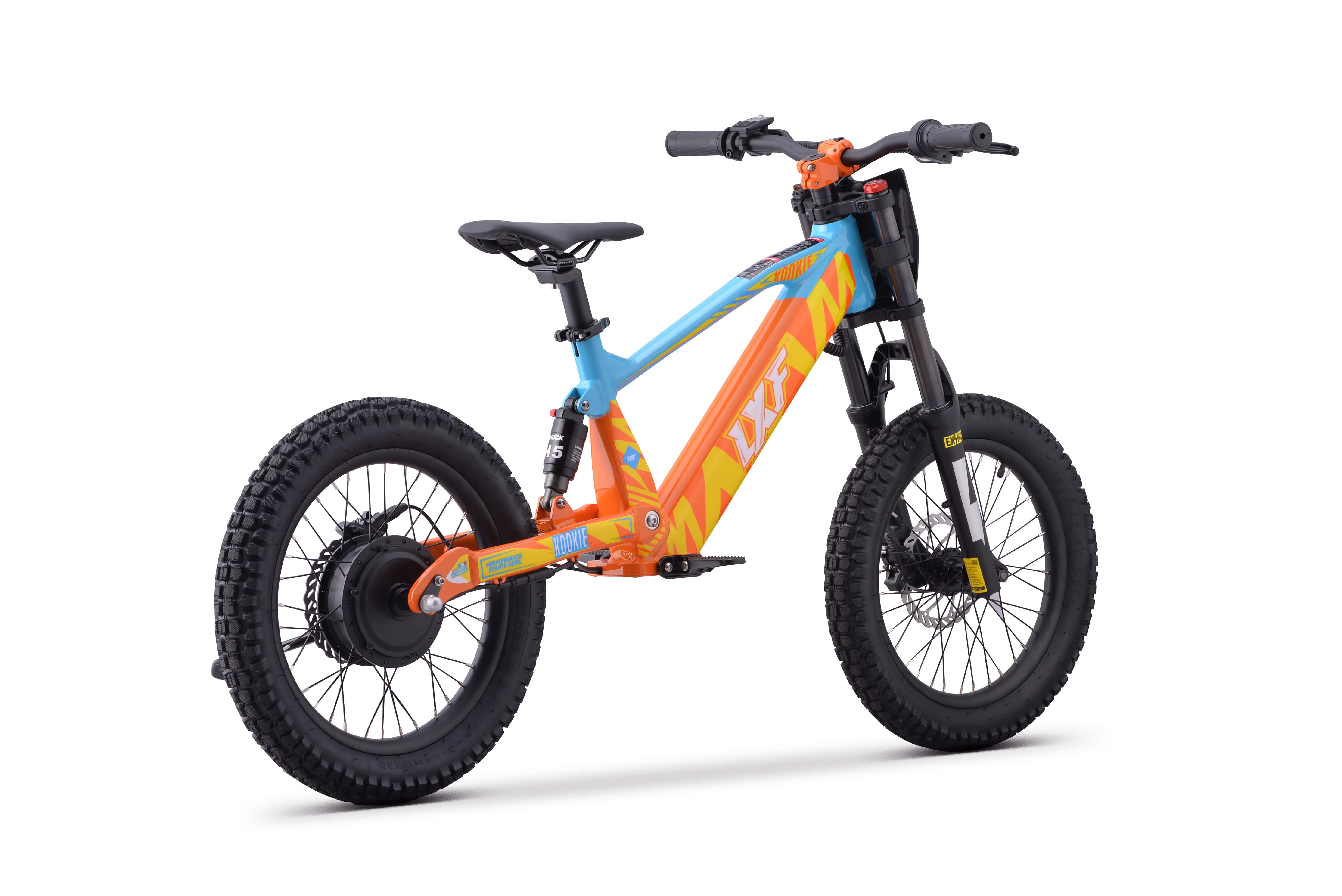 Draisienne électrique LXF Kookie 18" Apex - jaune