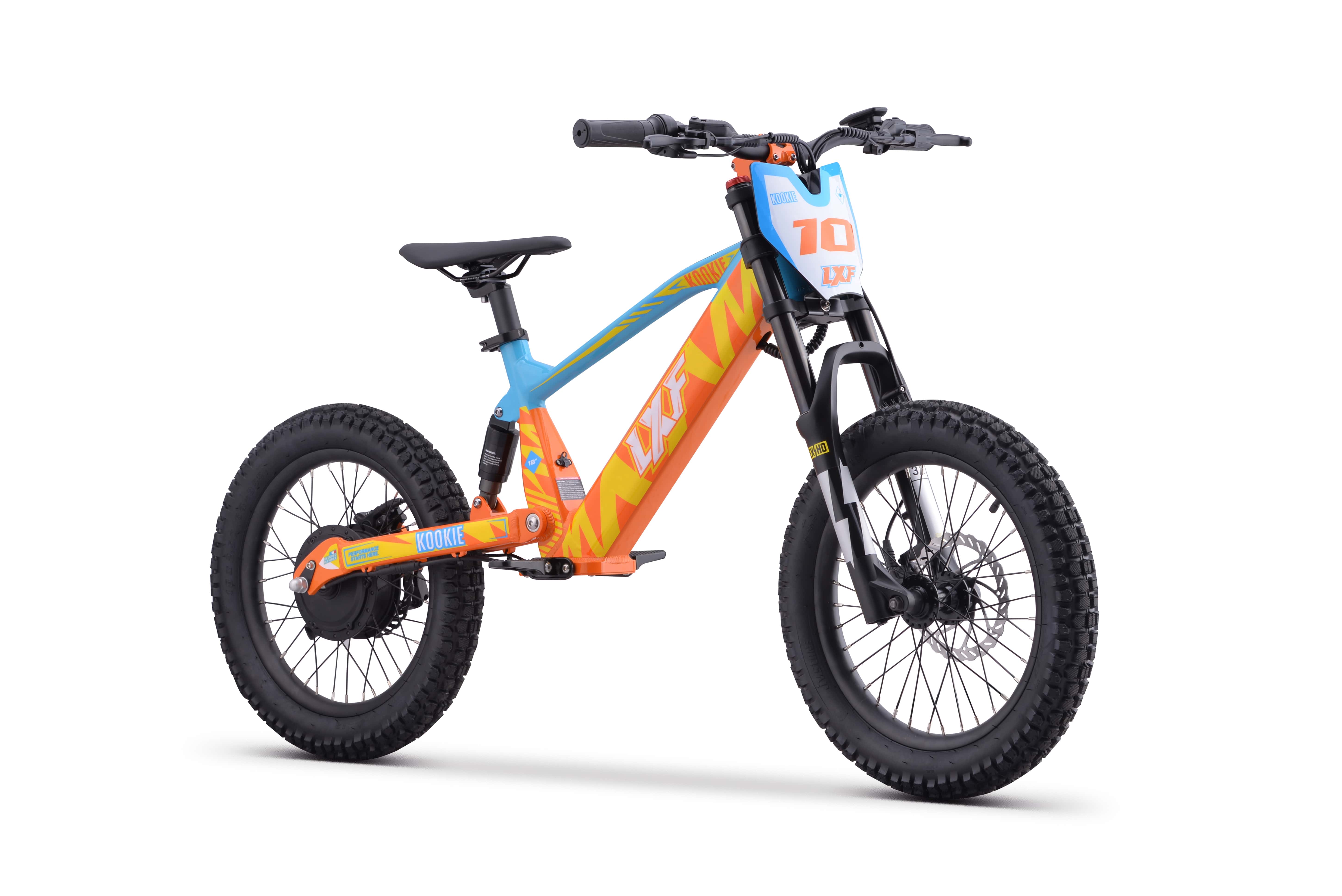 Draisienne électrique LXF Kookie 18" Apex - jaune