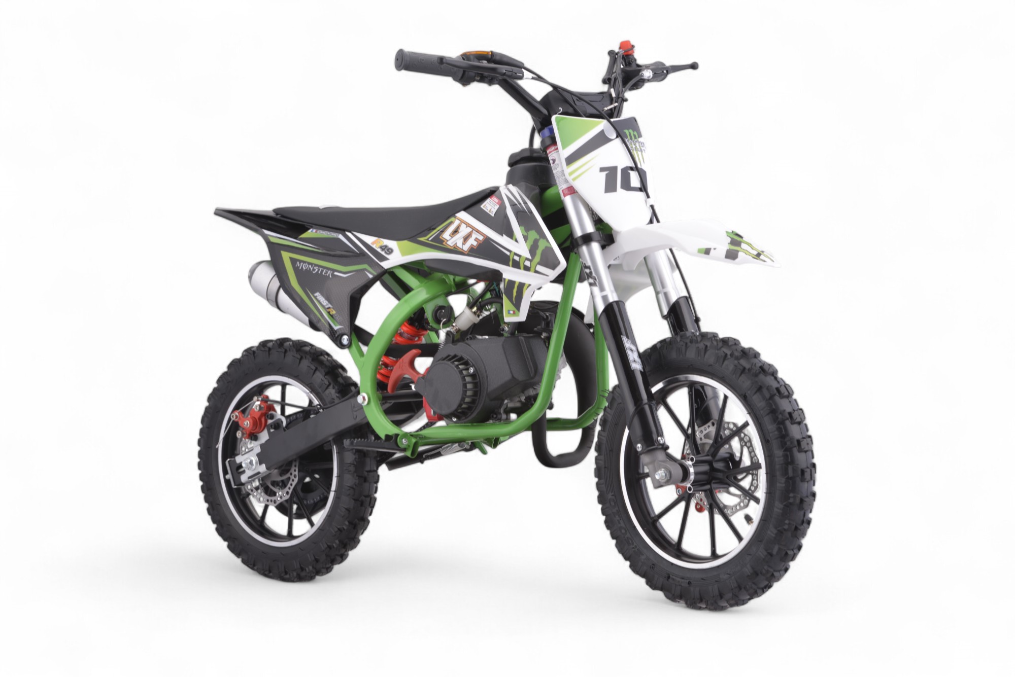 Pocket bike / cross thermique enfant 49cc 2T Monster vert 