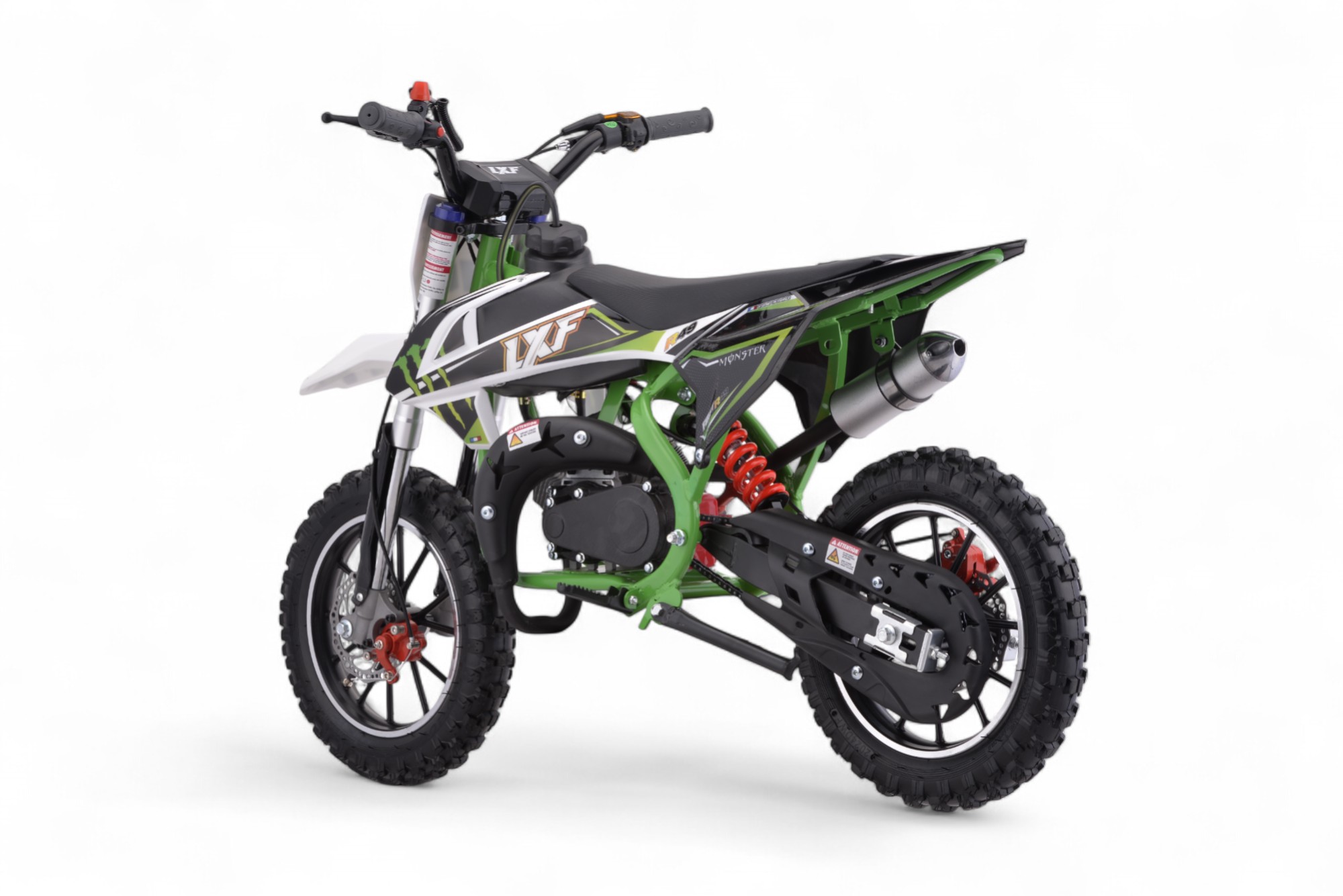 Pocket bike / cross thermique enfant 49cc 2T Monster vert 