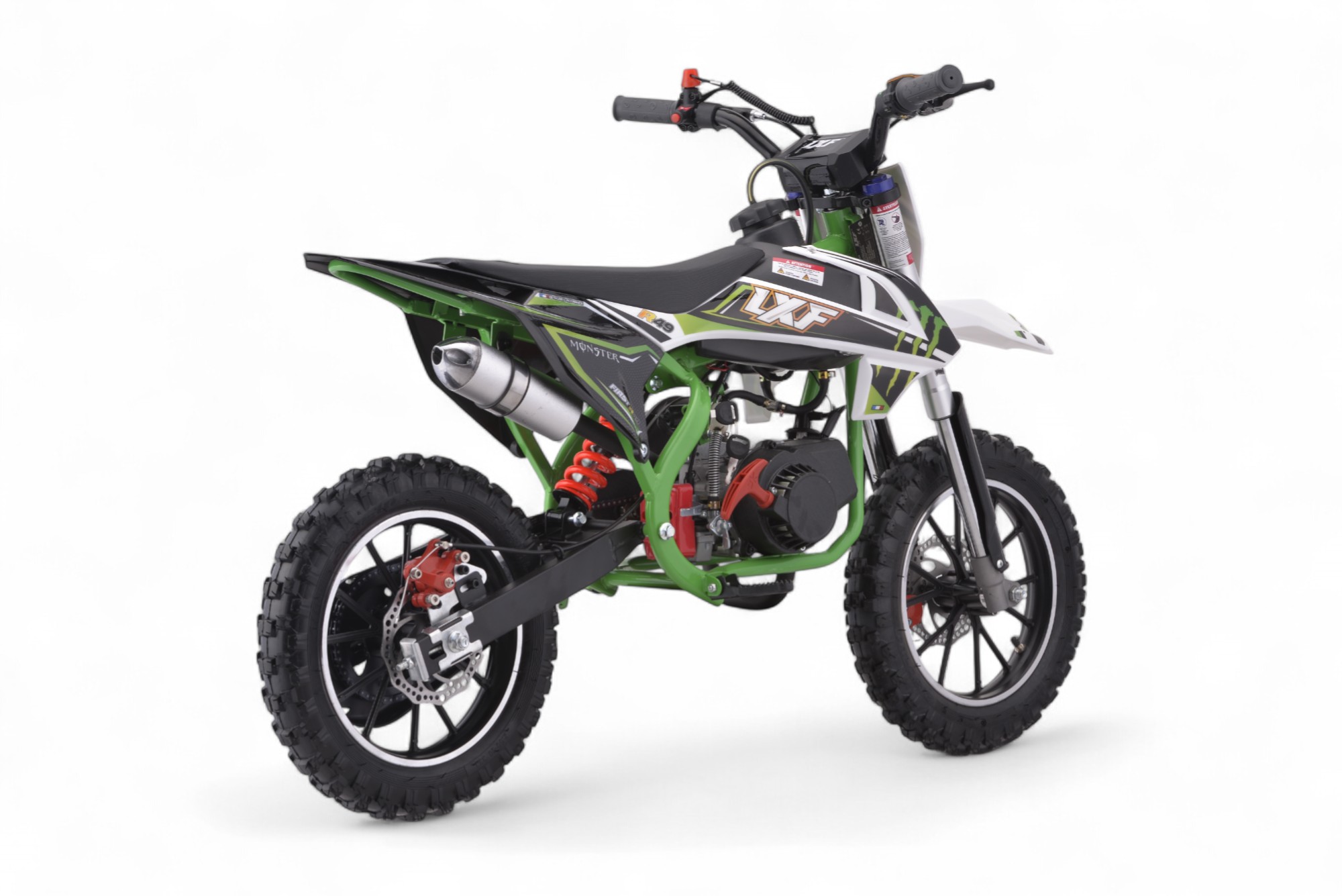 Pocket bike / cross thermique enfant 49cc 2T Monster vert 