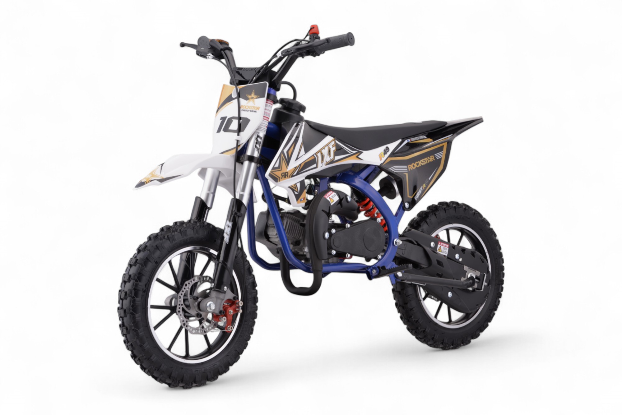 Pocket bike / cross thermique enfant 49cc 2T Rockstar - bleu