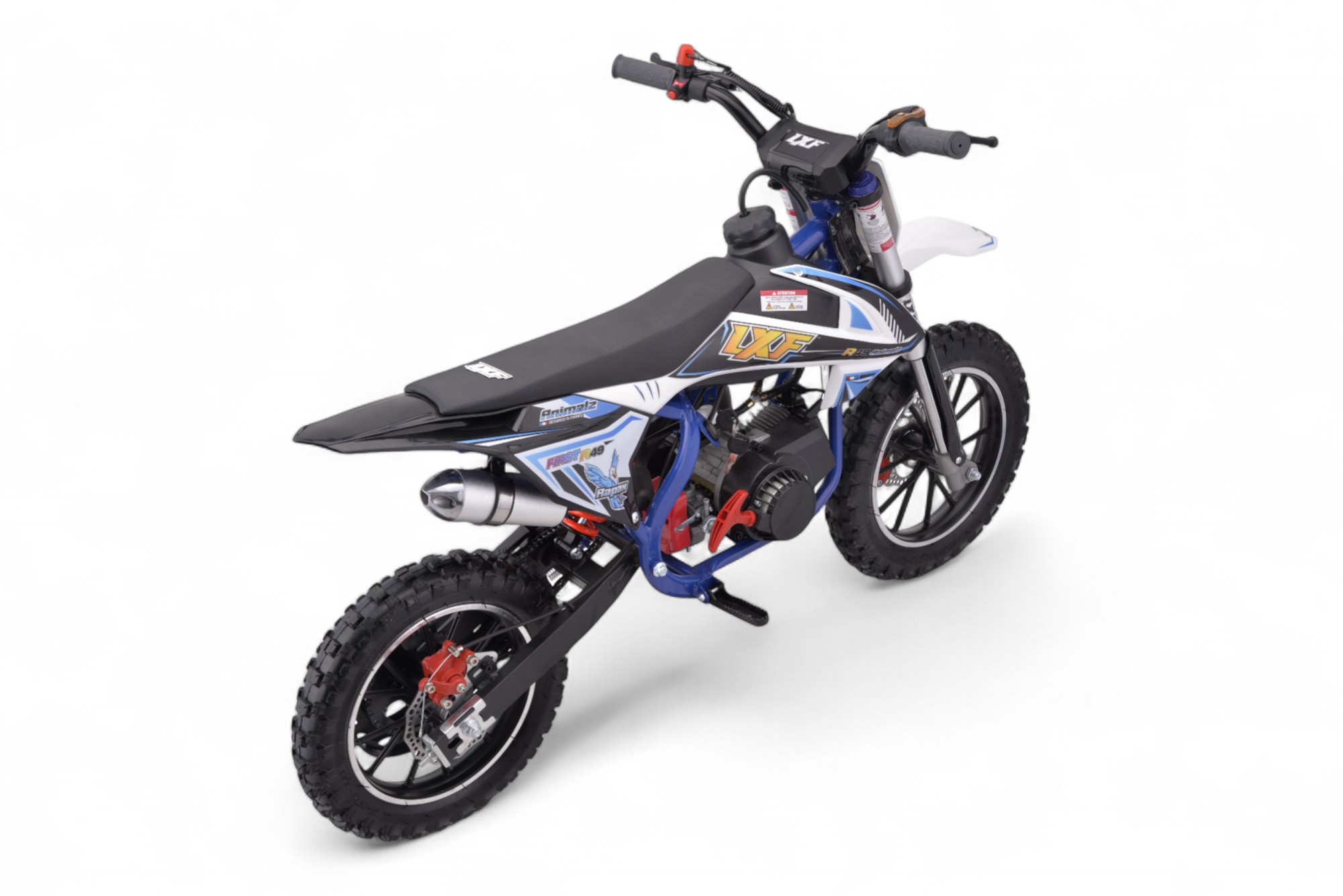 Pocket bike / cross thermique enfant 49cc 2T Animalz - bleu