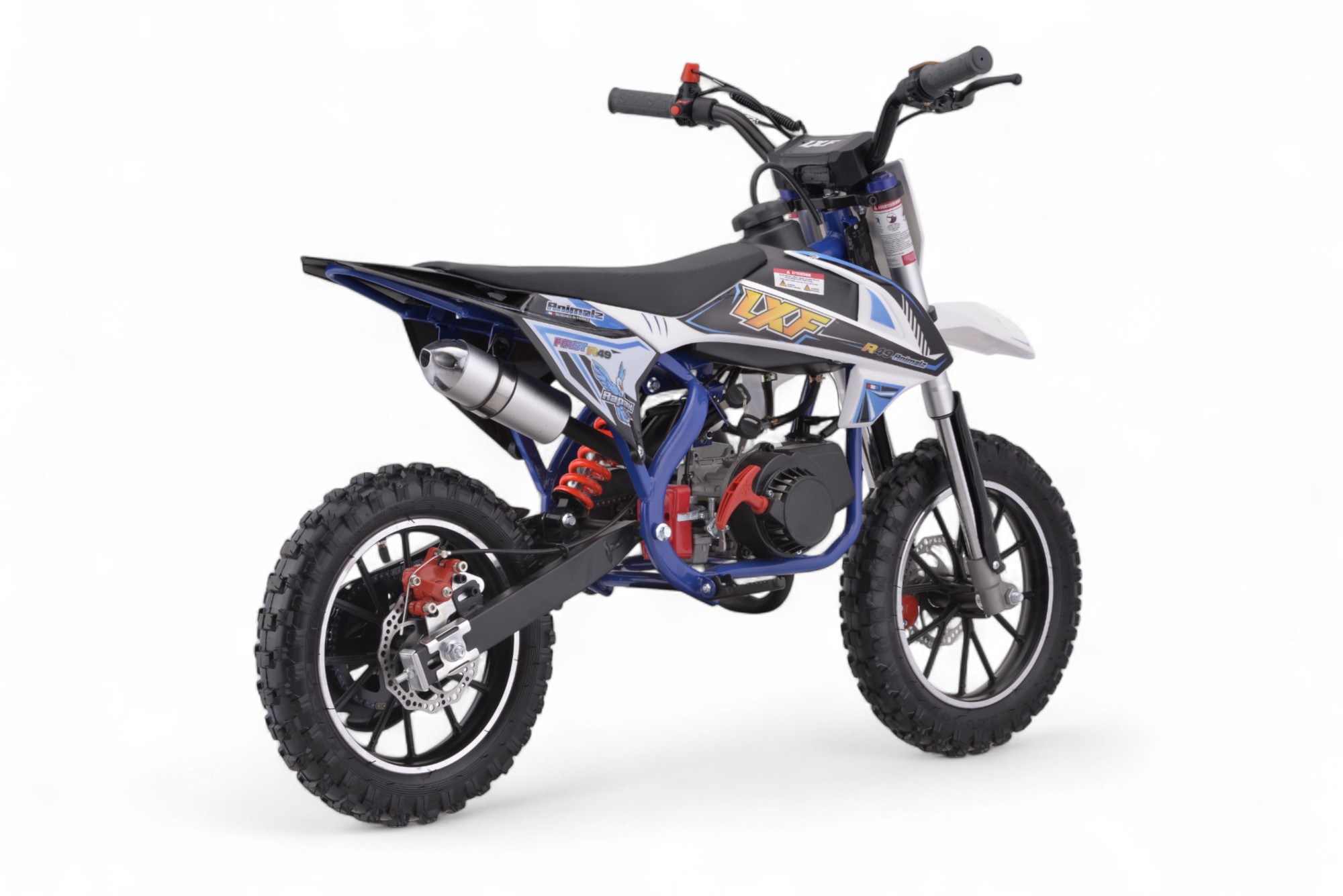 Pocket bike / cross thermique enfant 49cc 2T Animalz - bleu