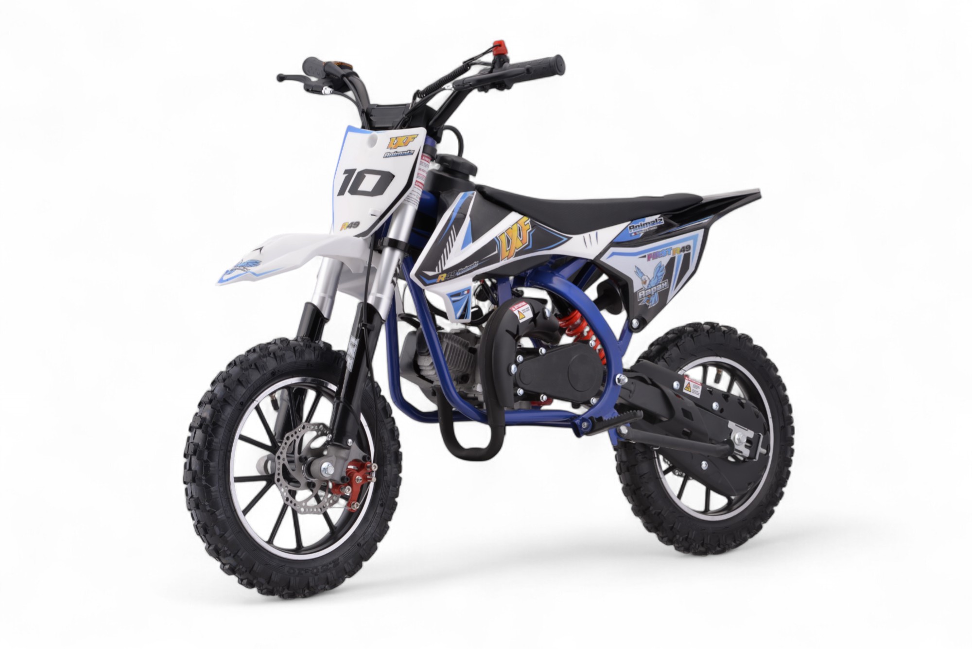 Pocket bike / cross thermique enfant 49cc 2T Animalz - bleu