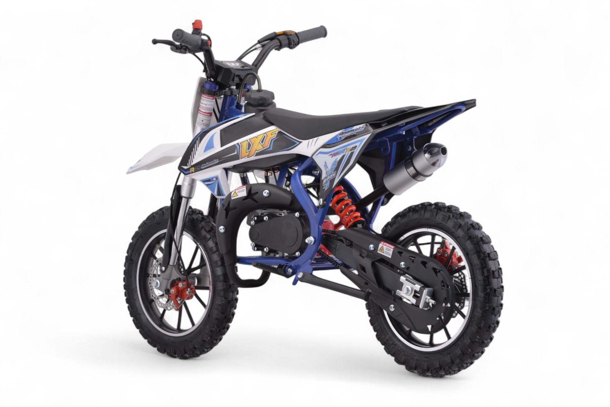 Pocket bike / cross thermique enfant 49cc 2T Animalz - bleu