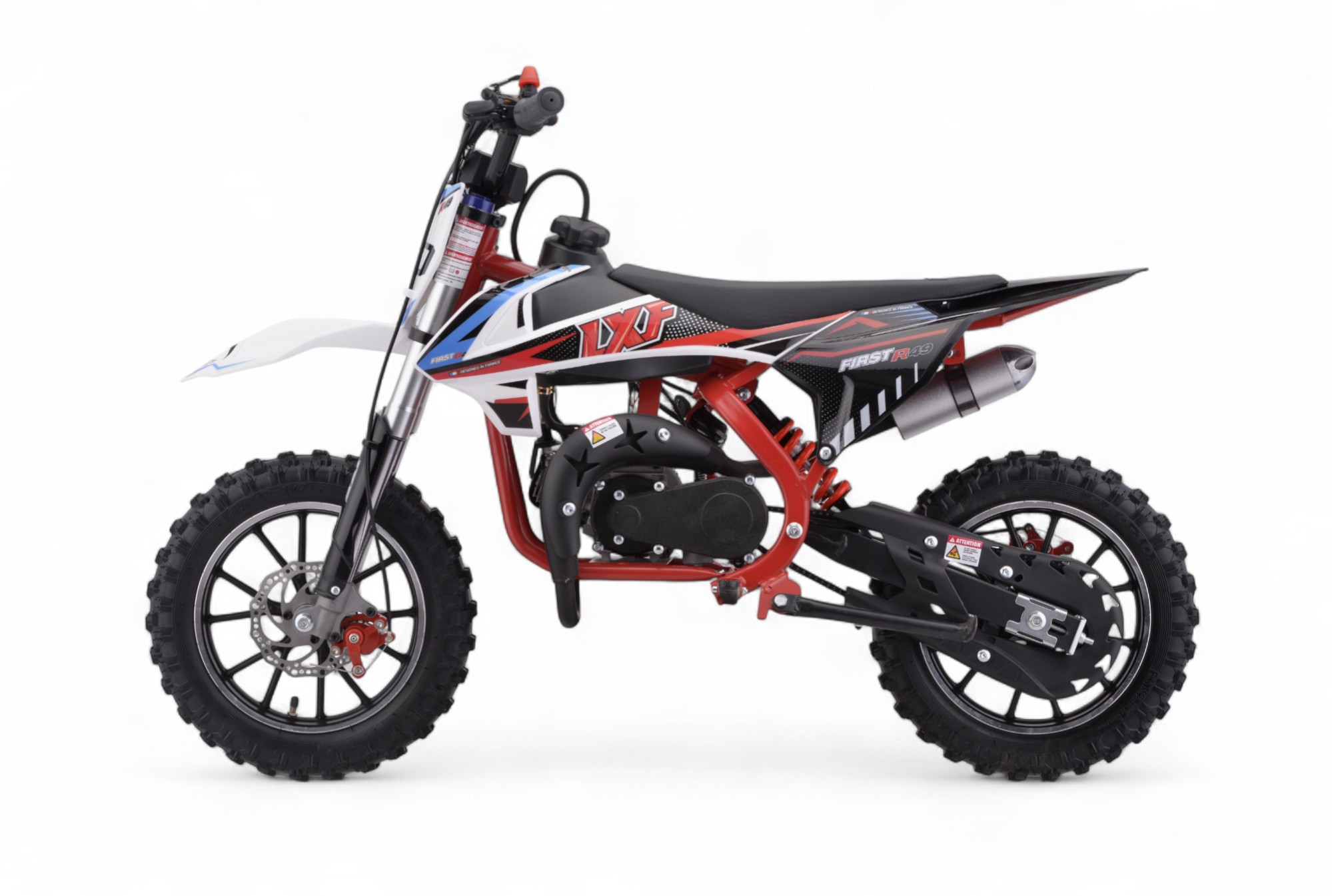 Pocket bike / cross thermique enfant 49cc 2T - rouge