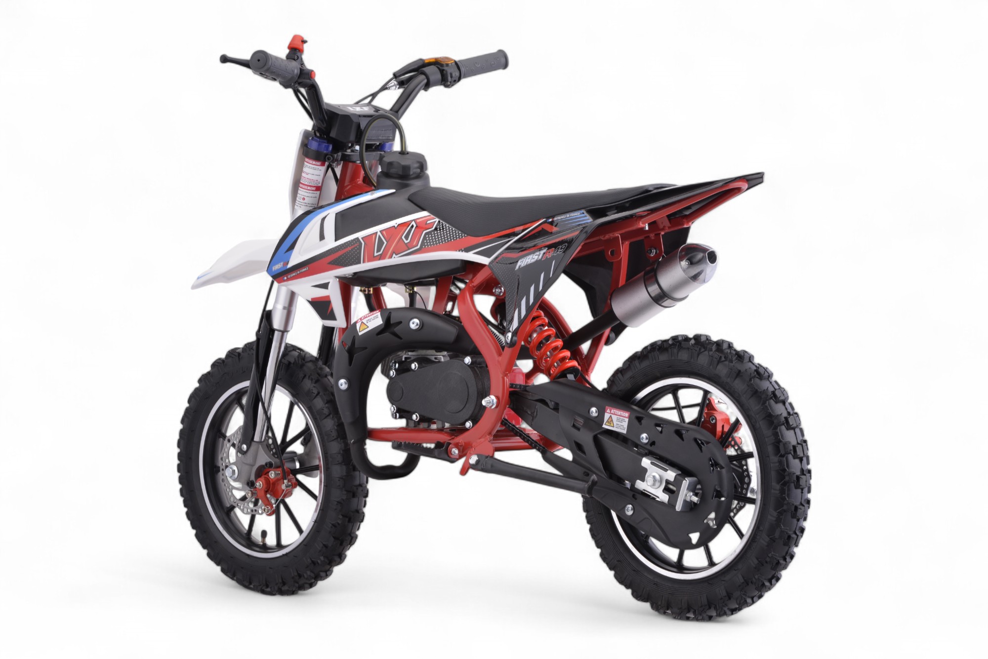 Pocket bike / cross thermique enfant 49cc 2T - rouge