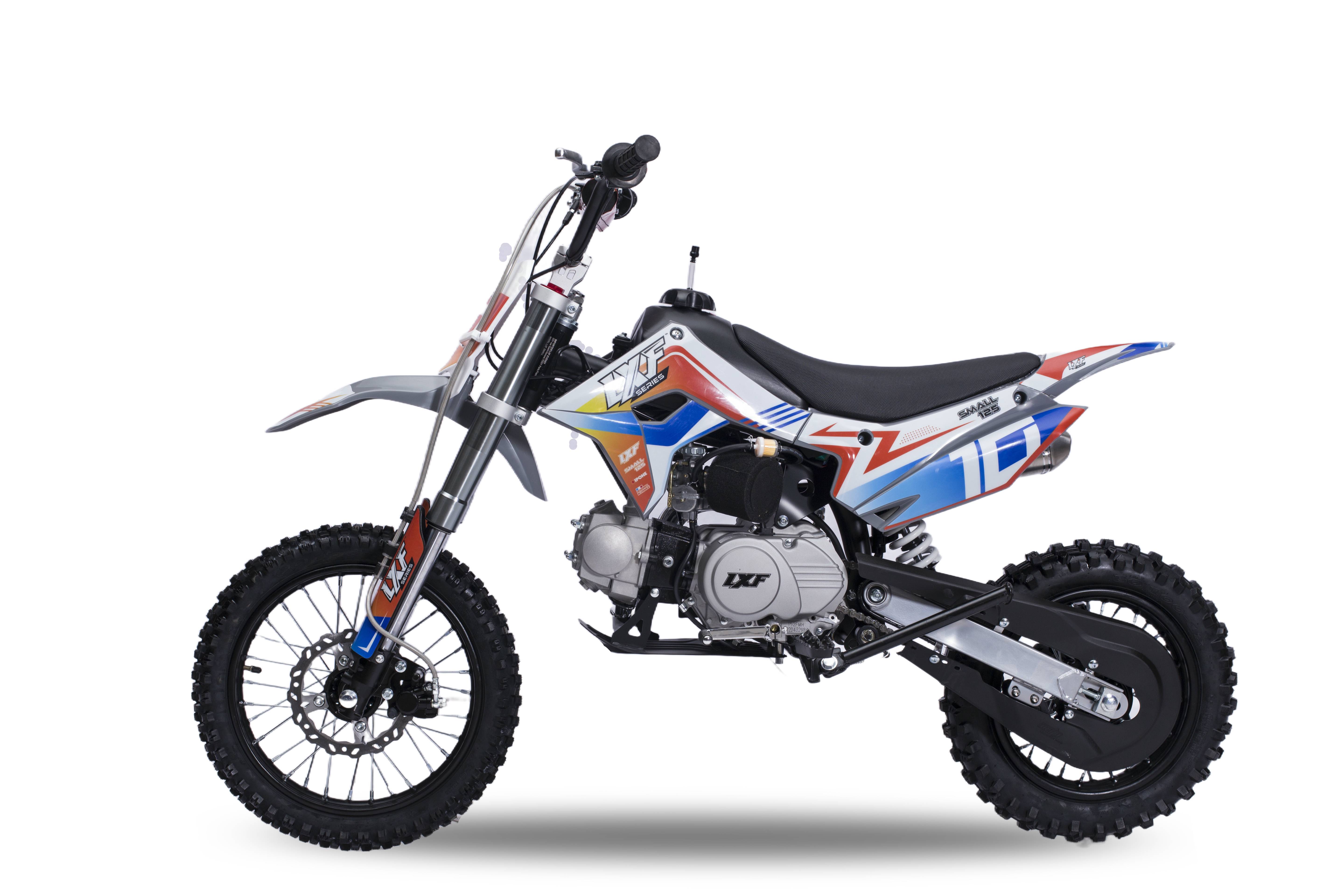 Dirt bike / Pit bike 125cc LXF Small 12/14" - set gris nardo / orange