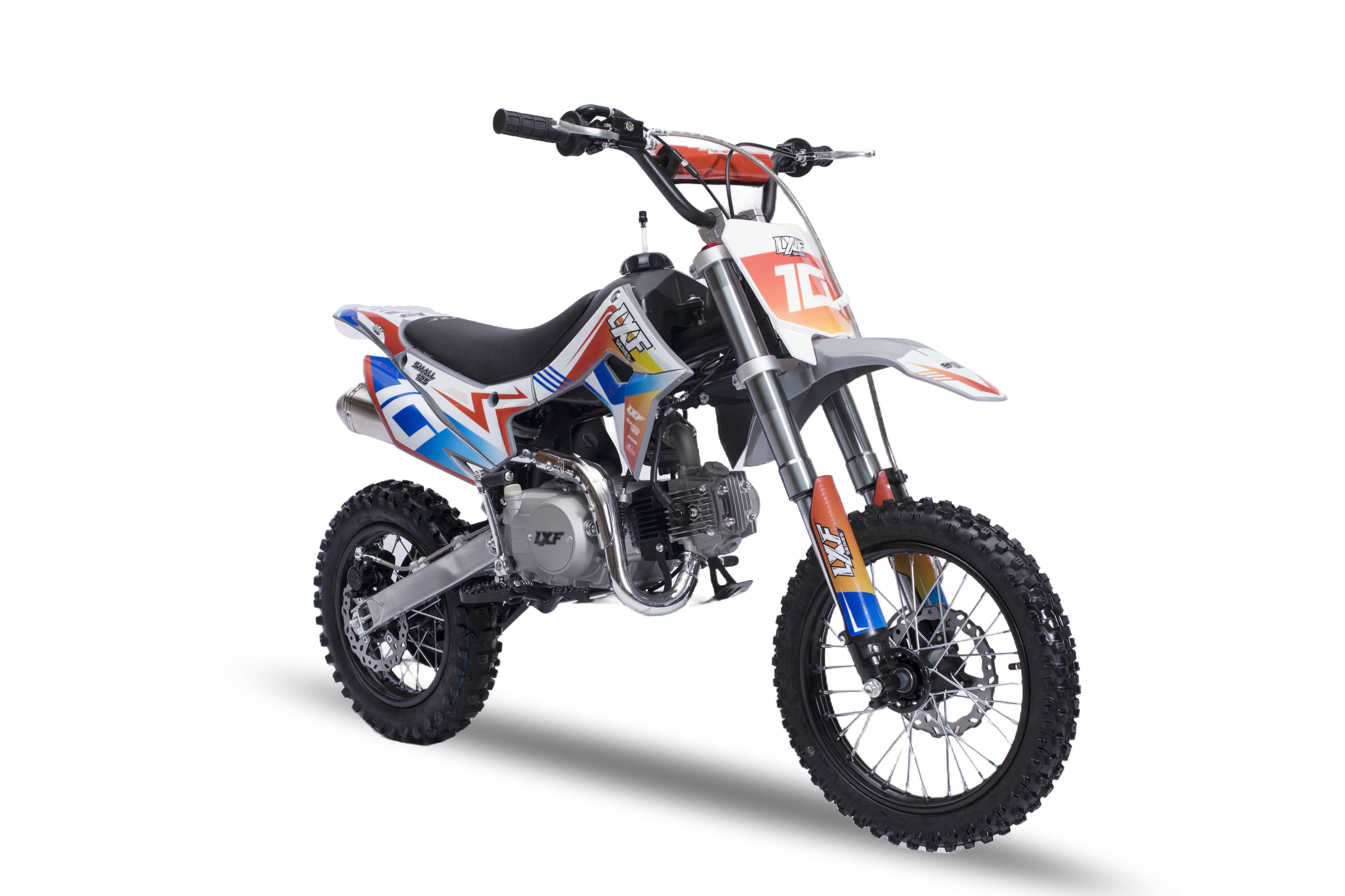 Dirt bike / Pit bike 125cc LXF Small 12/14" - set gris nardo / orange