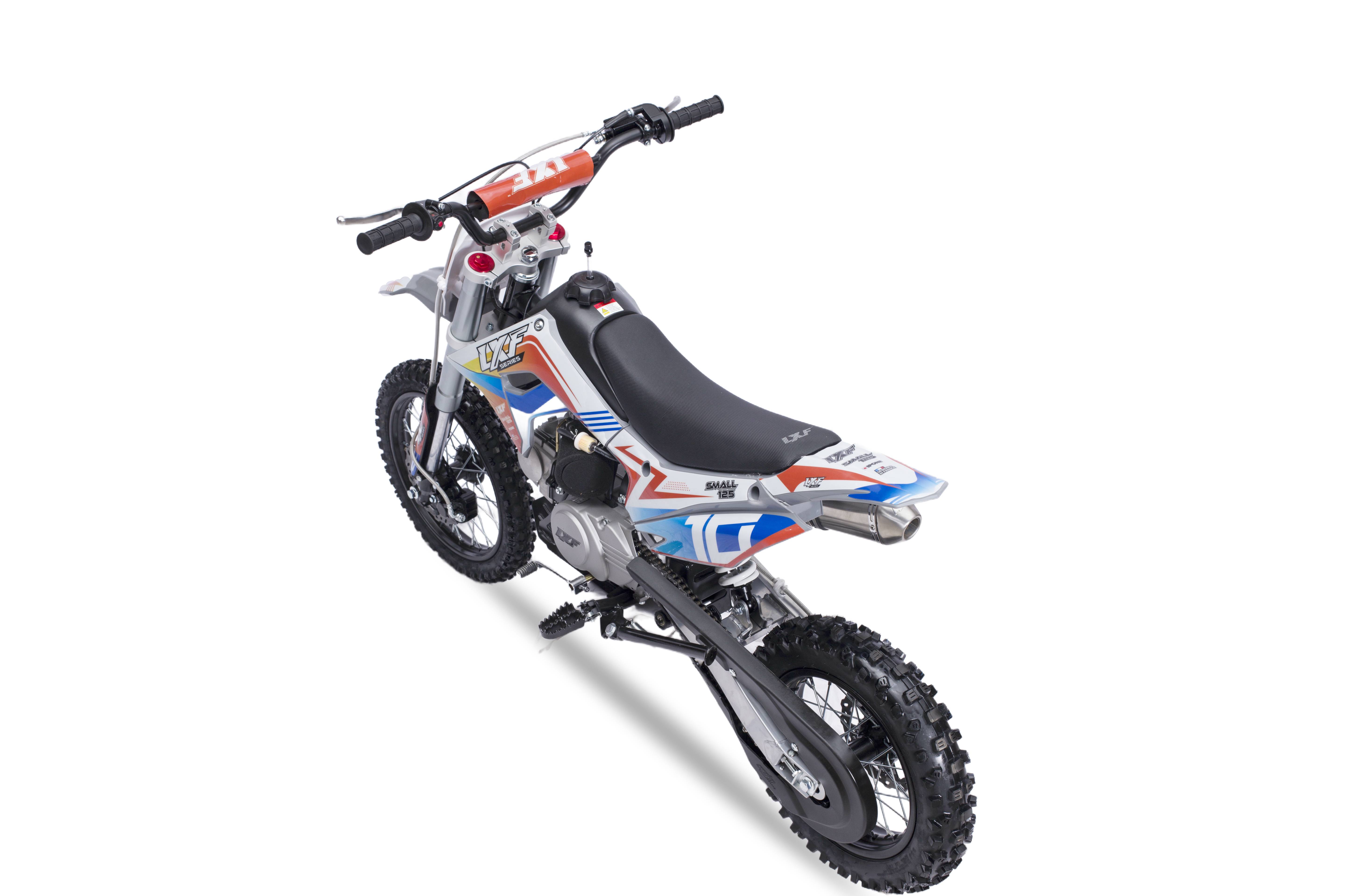 Dirt bike / Pit bike 125cc LXF Small 12/14" - set gris nardo / orange