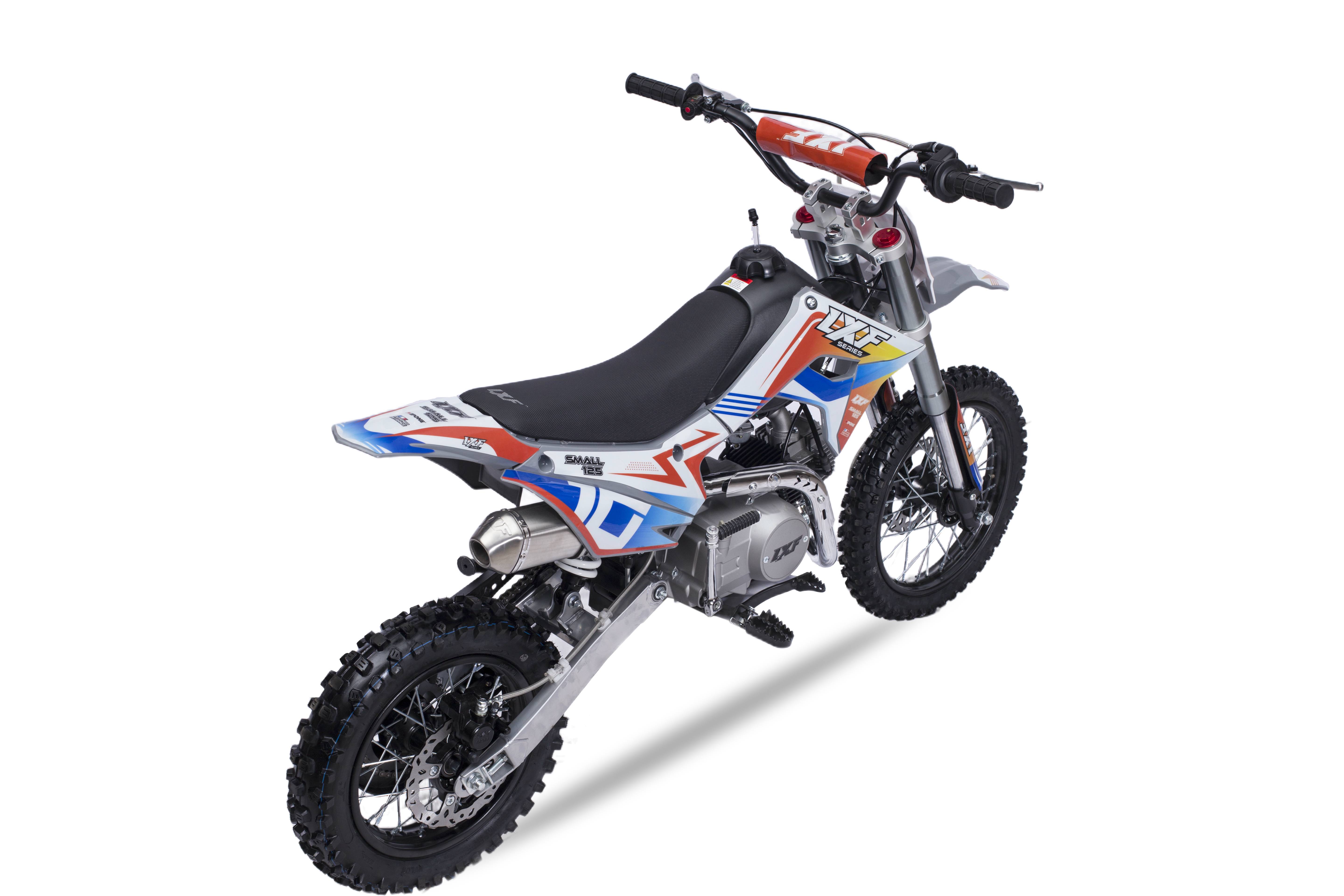 Dirt bike / Pit bike 125cc LXF Small 12/14" - set gris nardo / orange