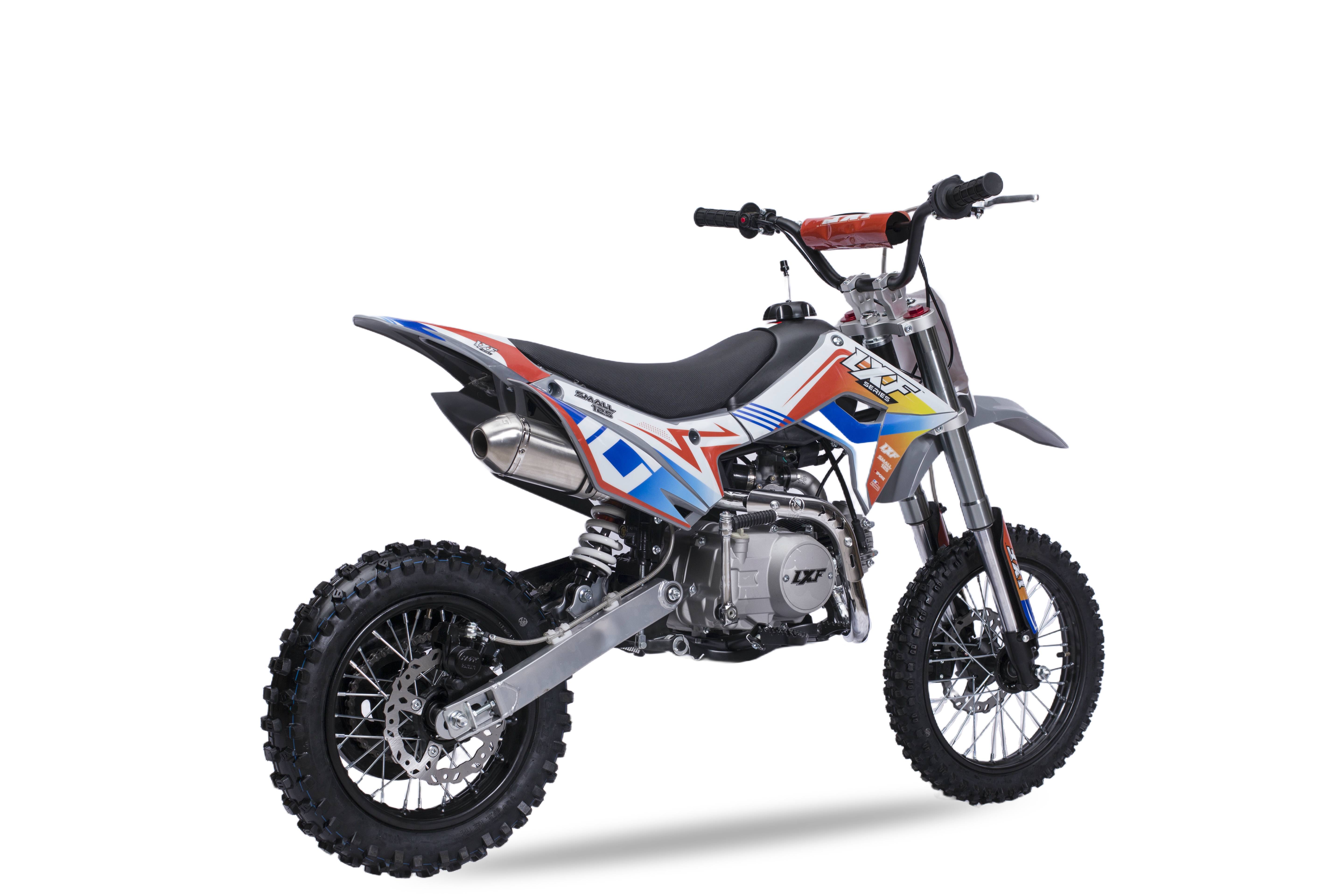 Dirt bike / Pit bike 125cc LXF Small 12/14" - set gris nardo / orange