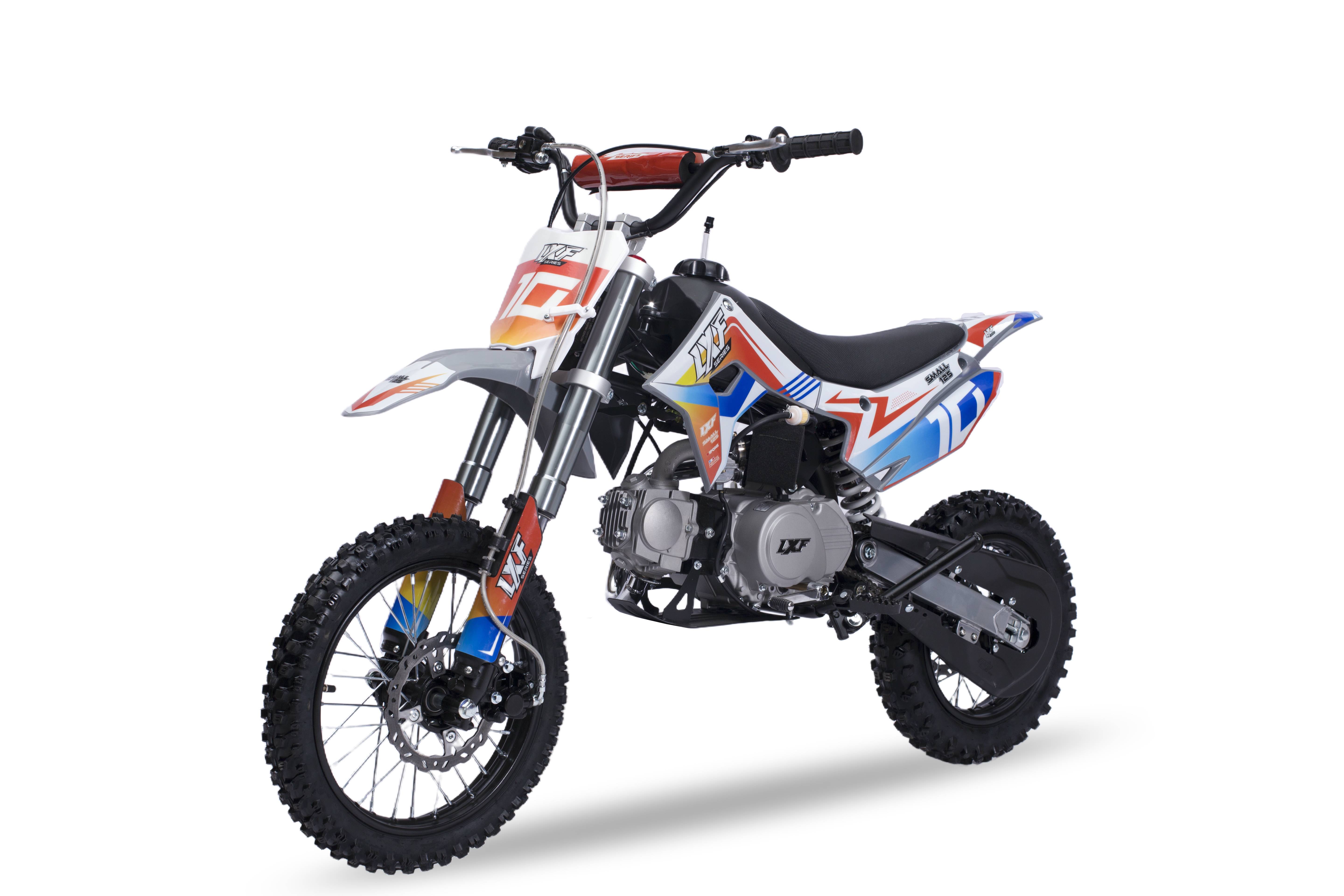Dirt bike / Pit bike 125cc LXF Small 12/14" - set gris nardo / orange