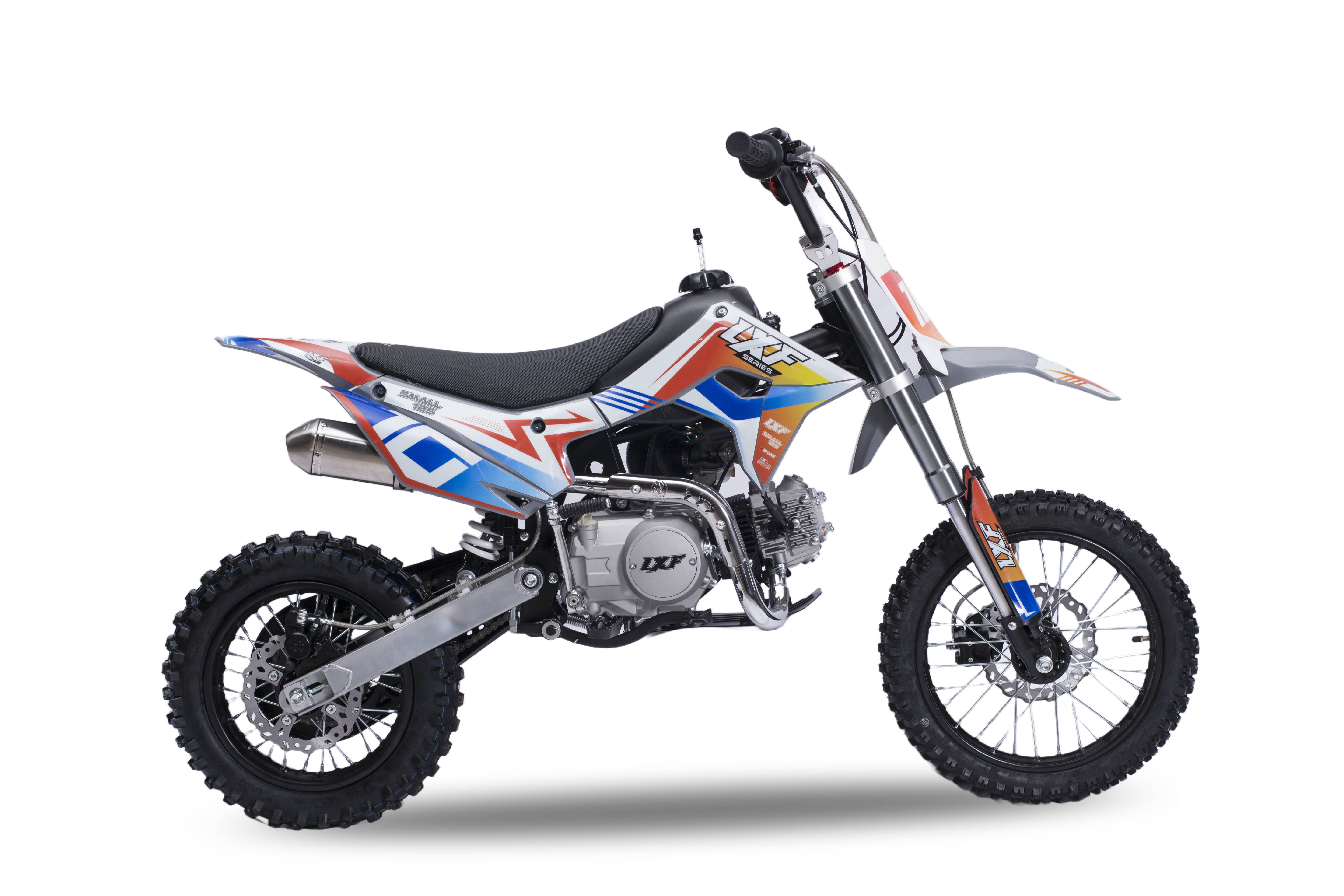 Dirt bike / Pit bike 125cc LXF Small 12/14" - set gris nardo / orange