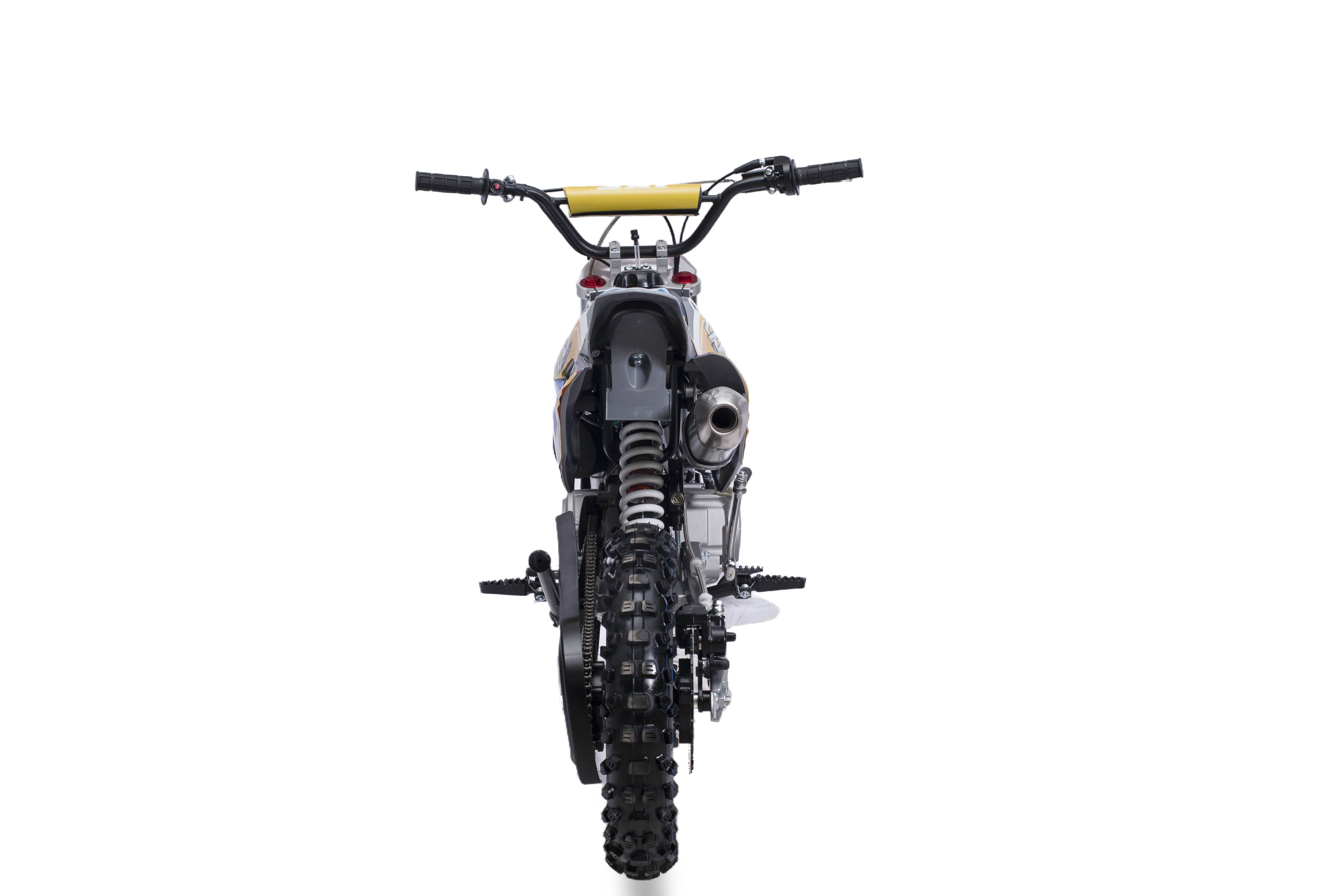 Dirt bike / Pit bike 125cc LXF Small 12/14" - set gris nardo / jaune