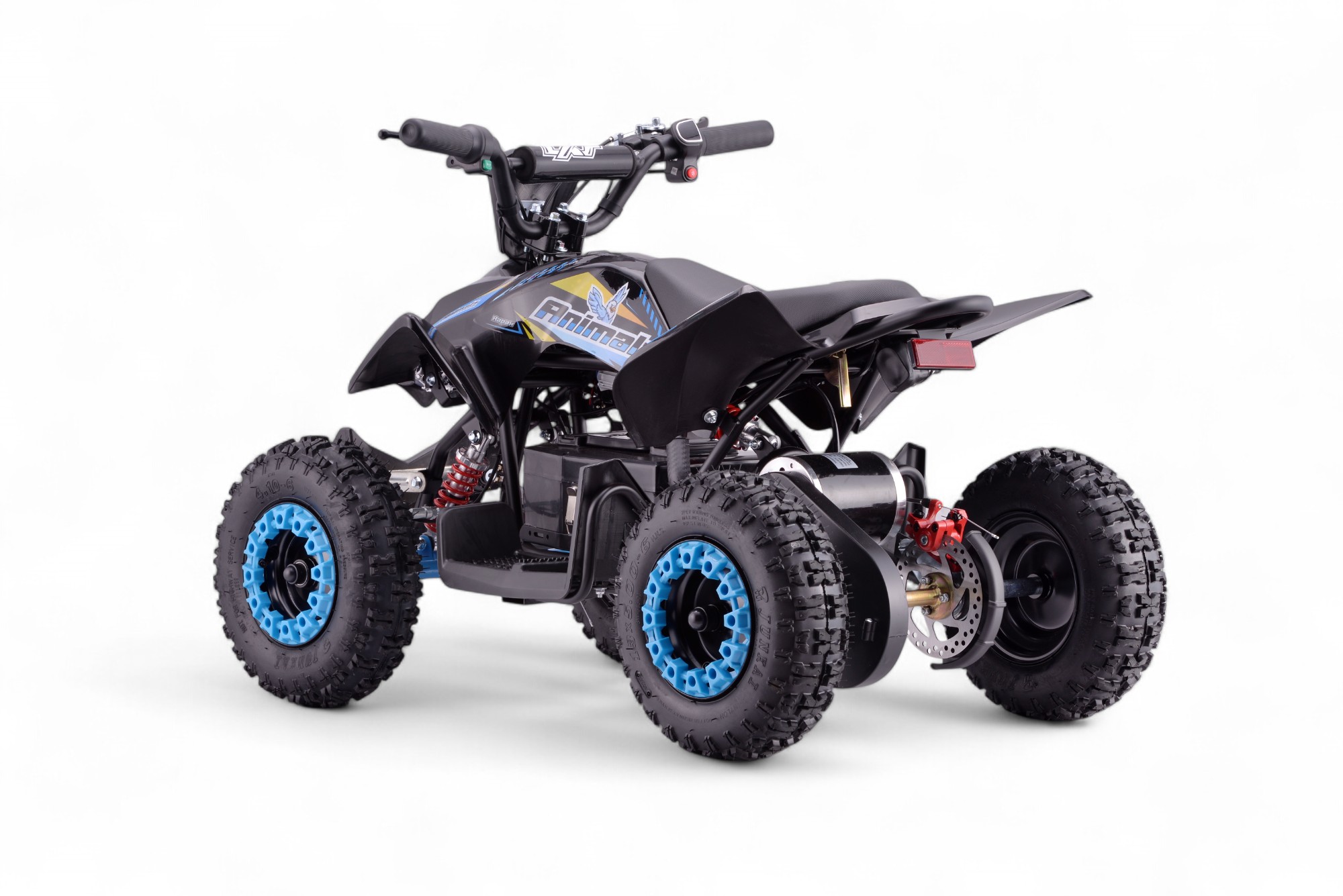 Pocket quad électrique enfant 800w LXF Animalz 6" version S - bleu