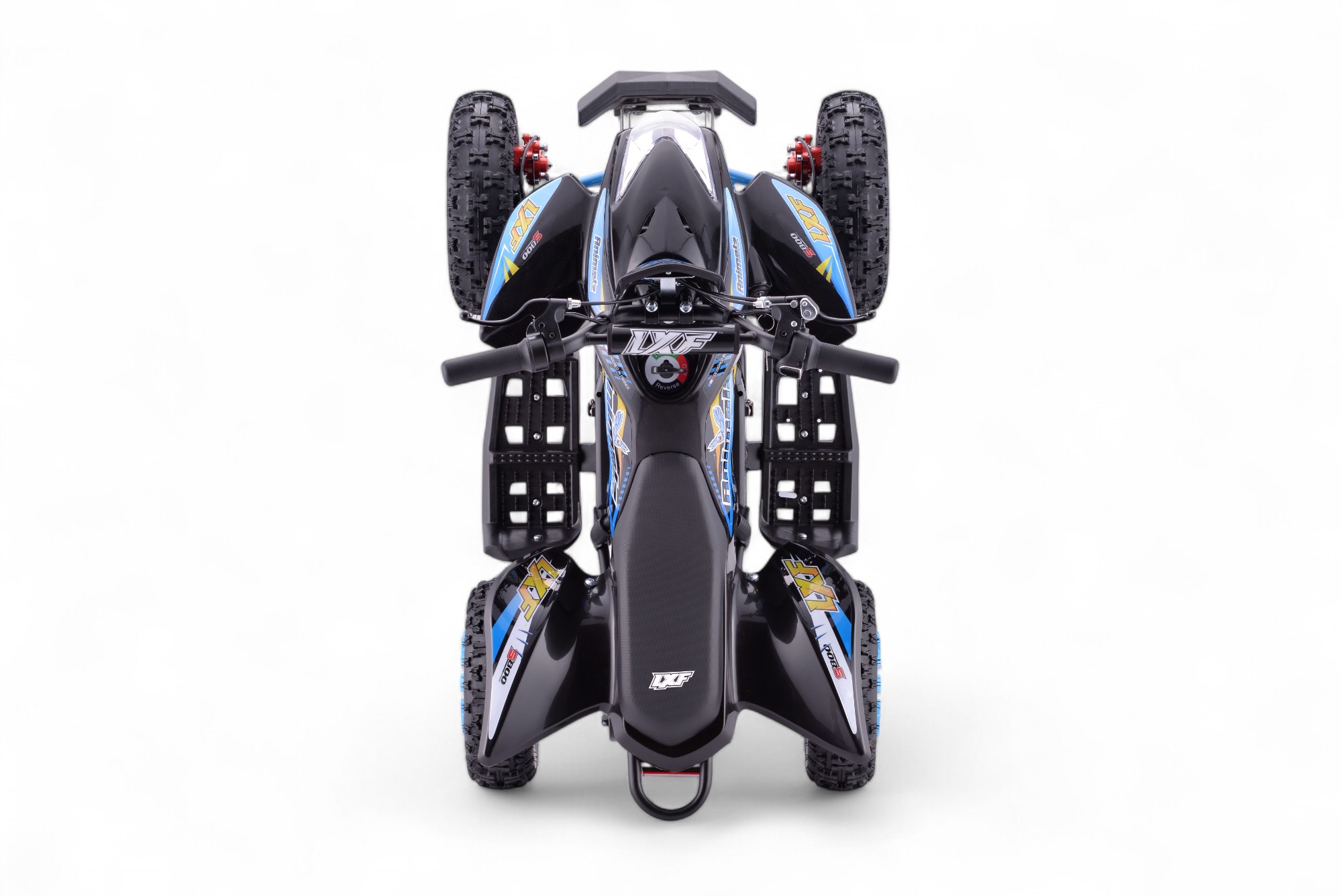 Pocket quad électrique enfant 800w LXF Animalz 6" version S - bleu