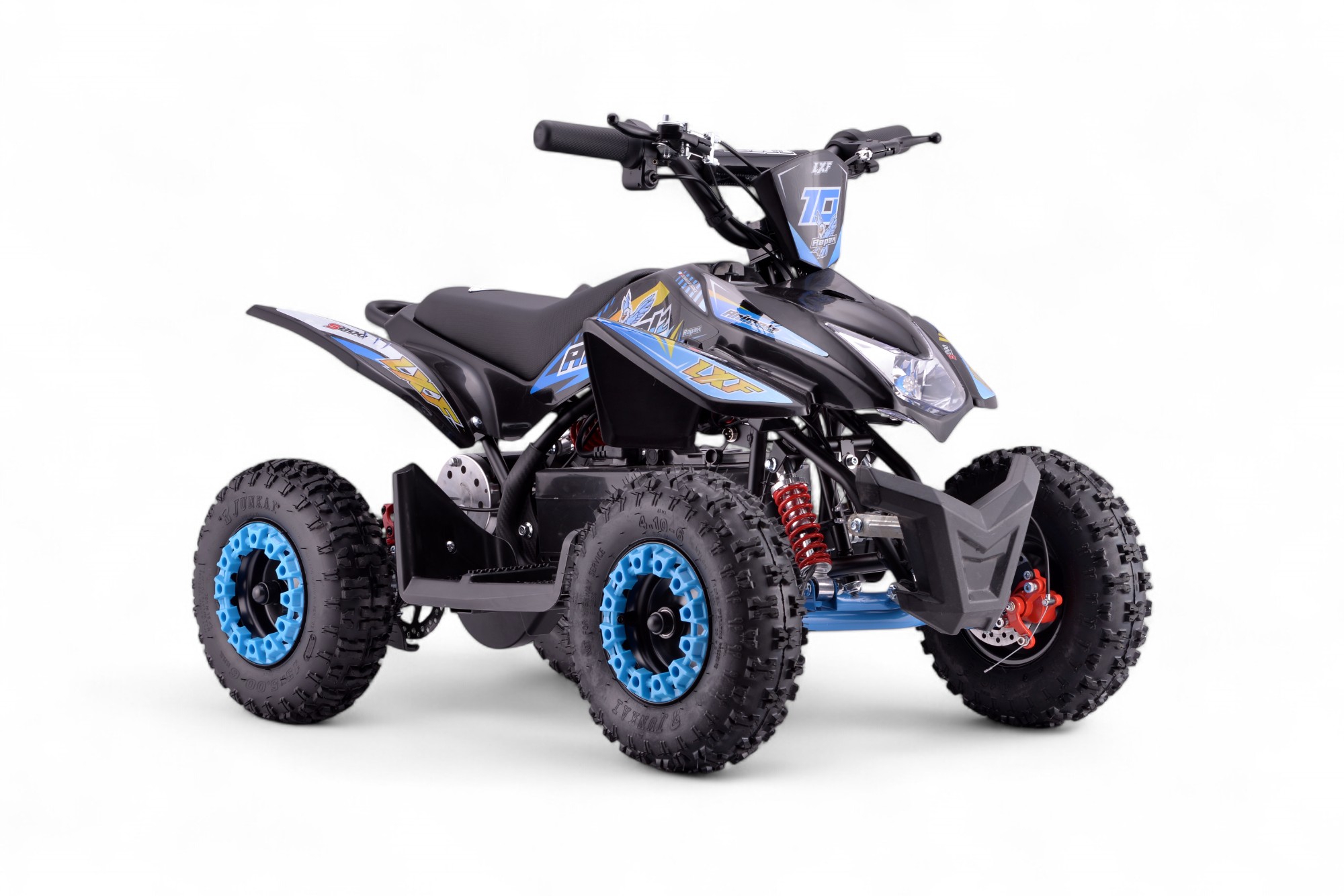 Pocket quad électrique enfant 800w LXF Animalz 6" version S - bleu