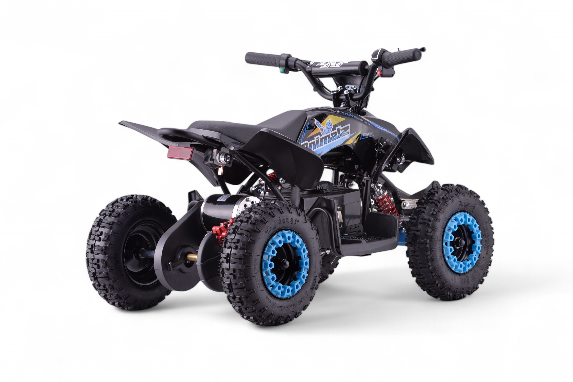Pocket quad électrique enfant 800w LXF Animalz 6" version S - bleu