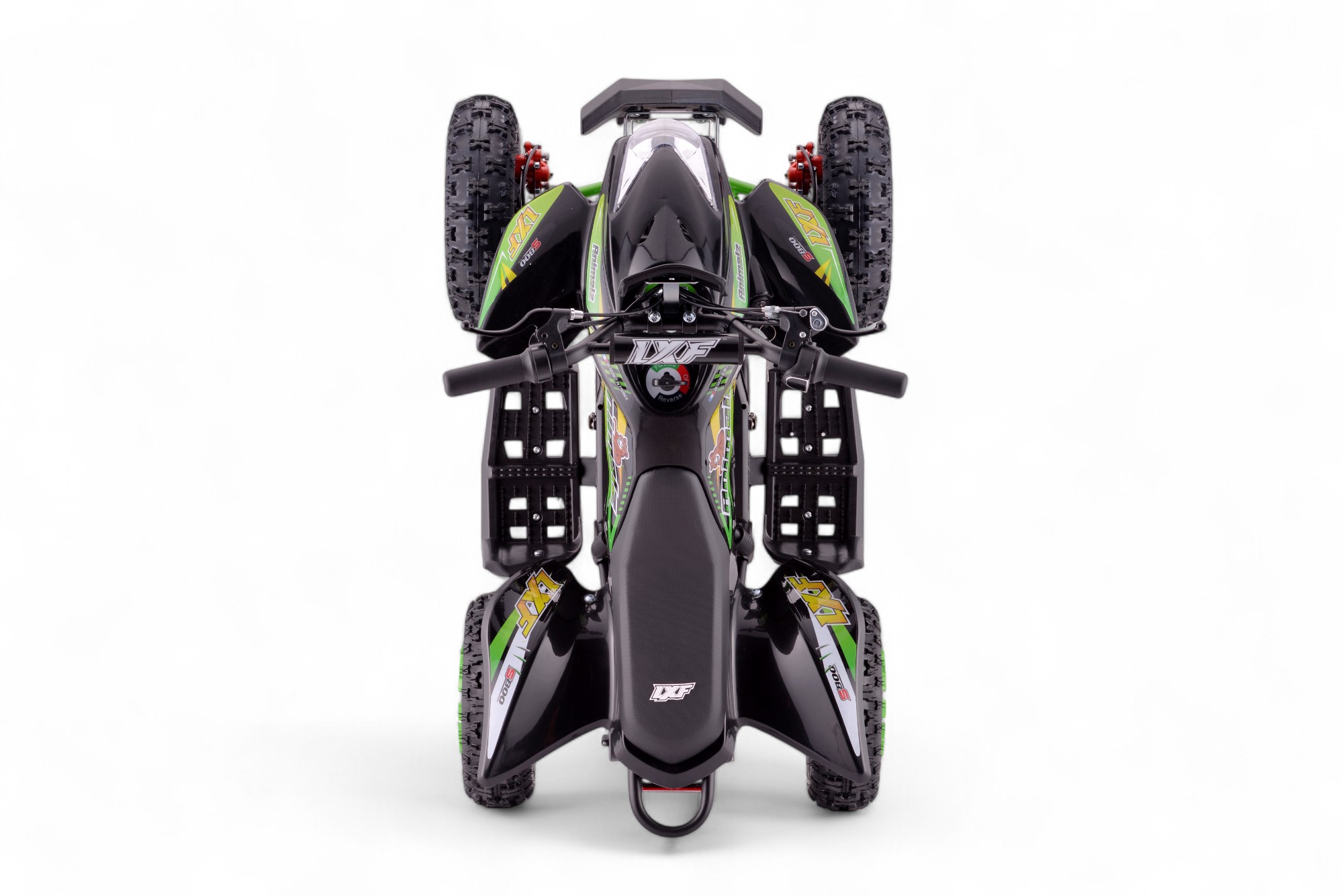 Pocket quad électrique enfant 800w LXF Animalz 6" version S - vert