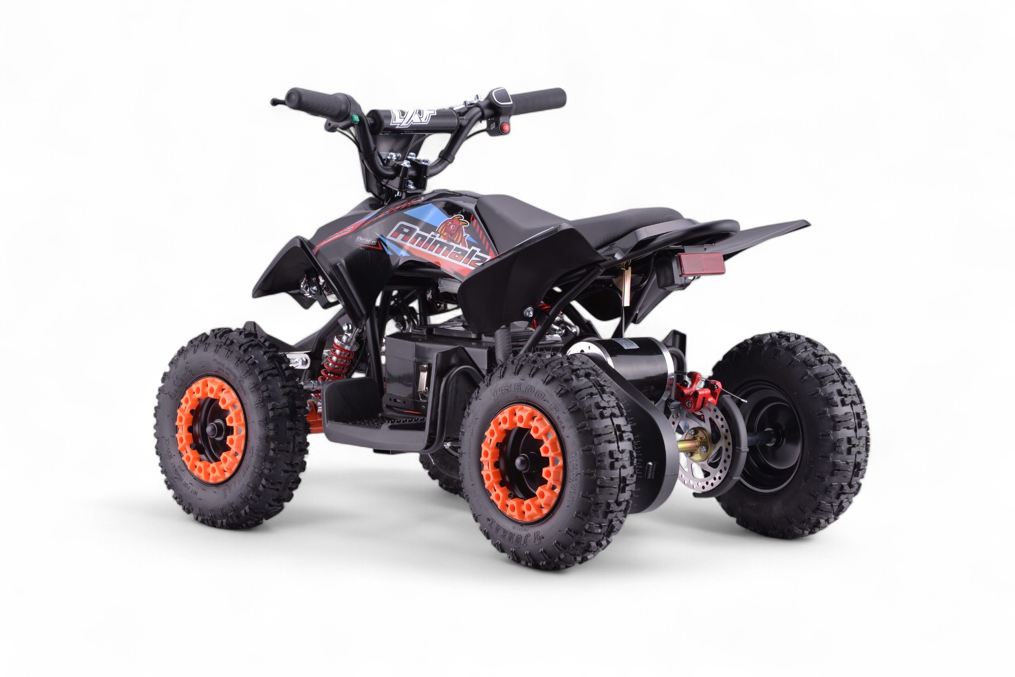 Pocket quad électrique enfant 800w LXF Animalz 6" version S - orange