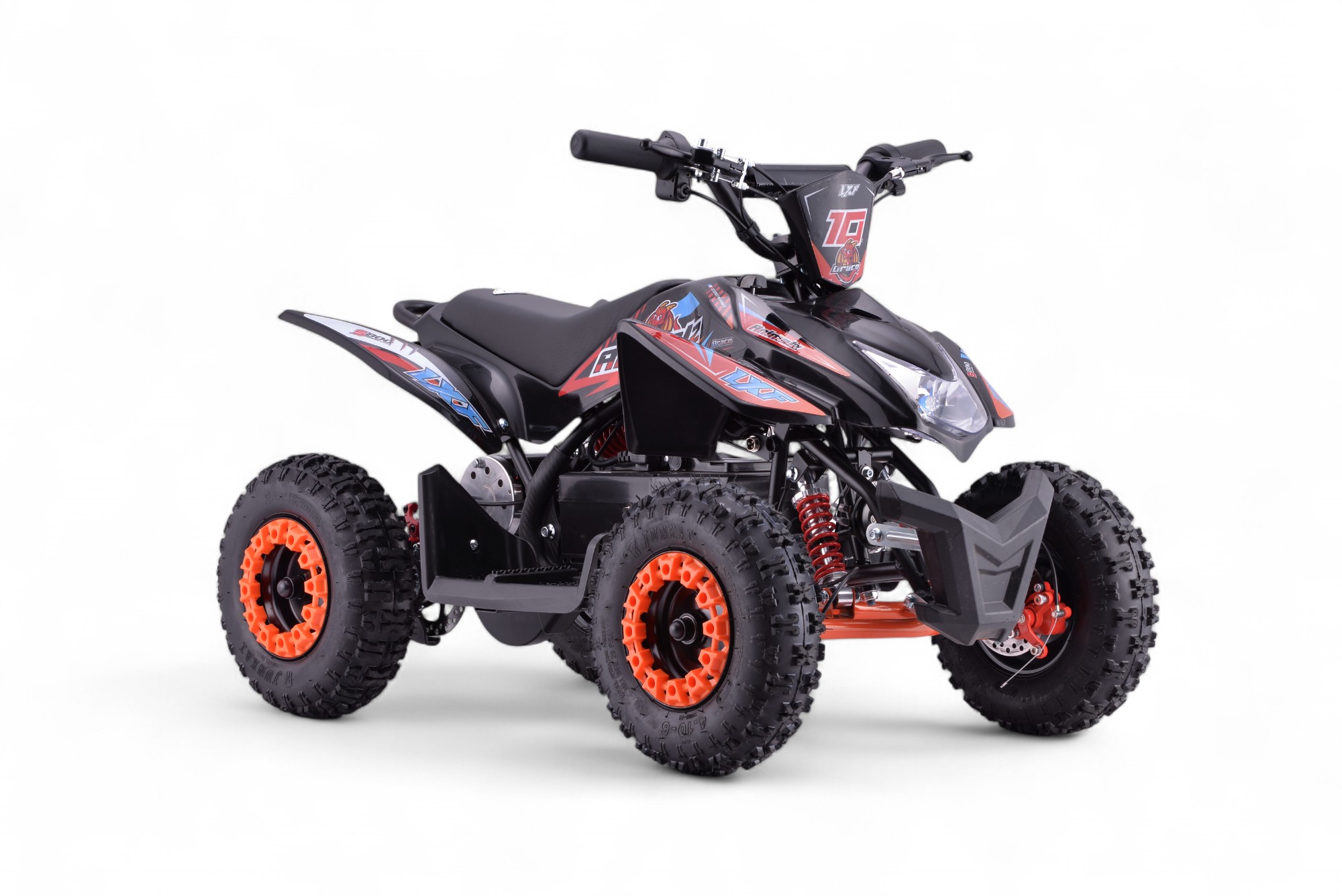 Pocket quad électrique enfant 800w LXF Animalz 6" version S - orange