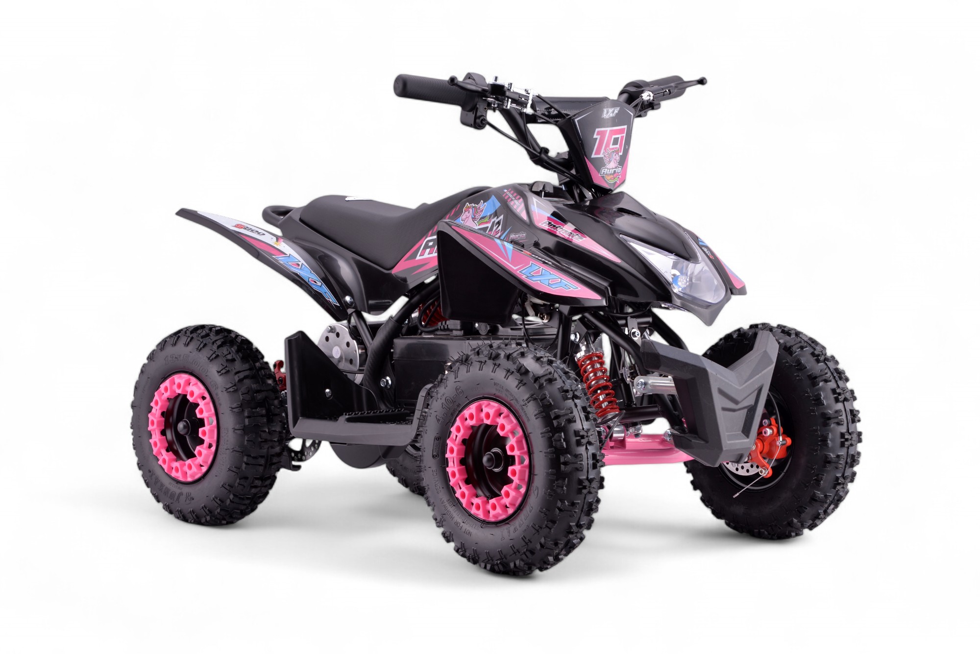 Pocket quad électrique enfant 800w LXF Animalz 6" version S - rose
