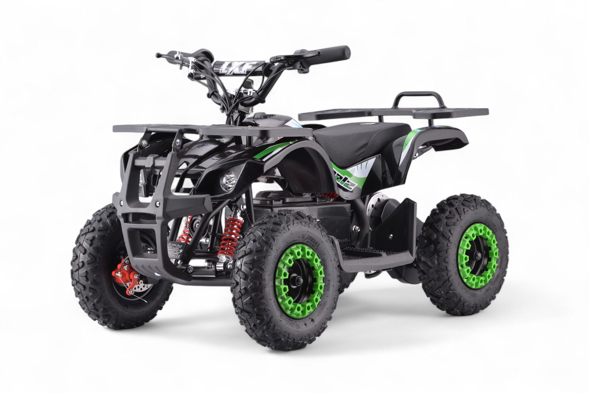 Pocket quad électrique enfant 800w LXF Animalz 6" version R - vert