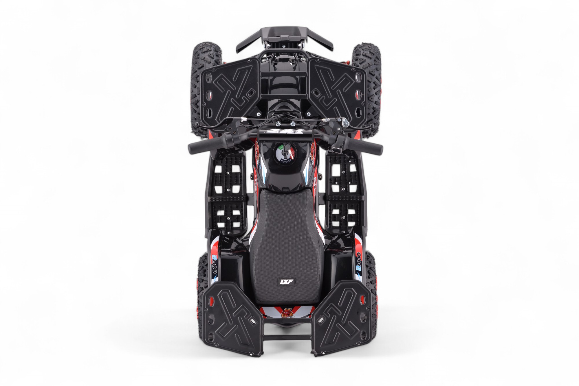Pocket quad électrique enfant 800w LXF Animalz 6" version R - rouge