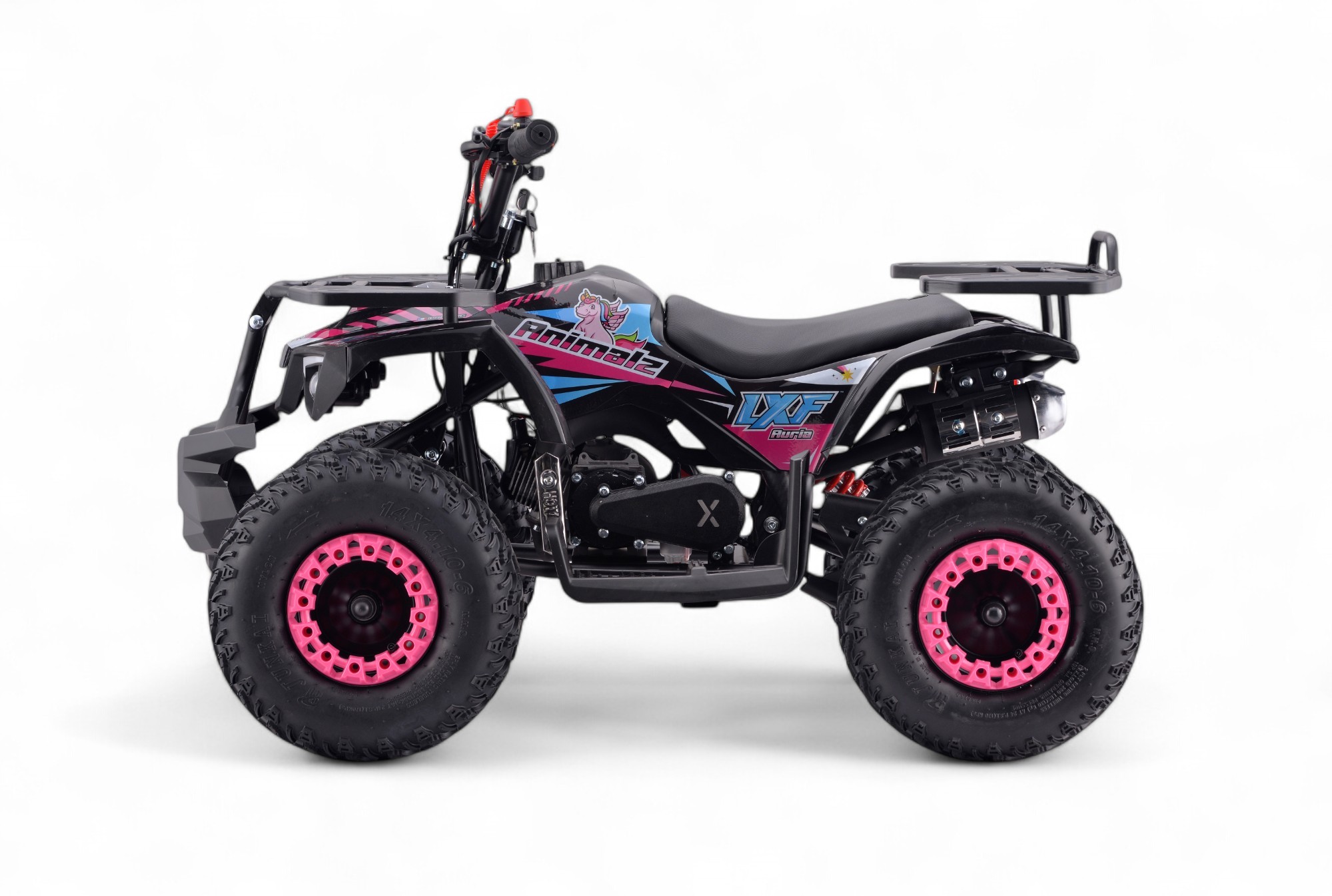 Pocket quad enfant 49cc LXF Animalz 6" version R - rose