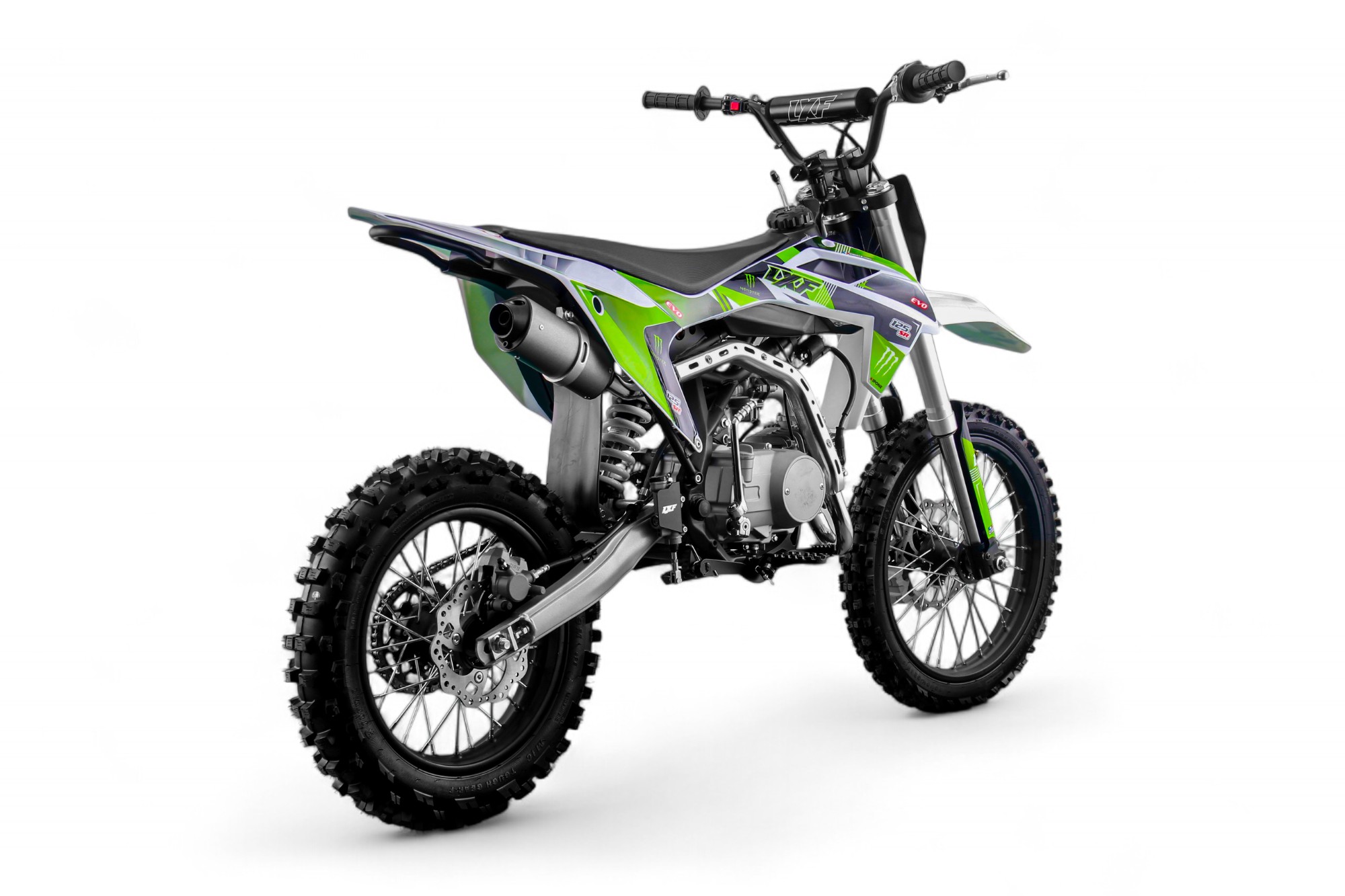 Dirt bike / Pit bike LXF 125cc evo SR 14/17" - vert monster