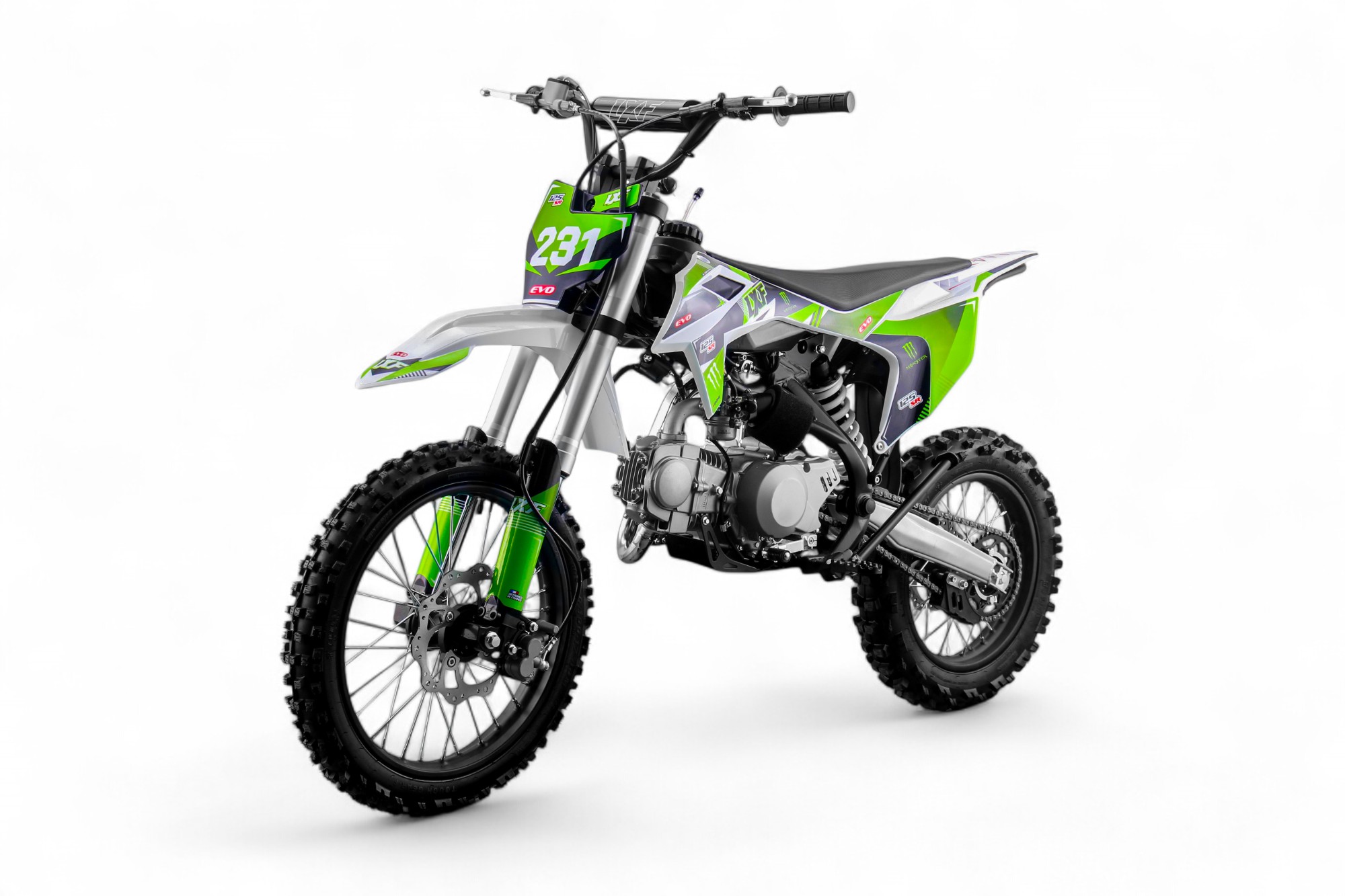 Dirt bike / Pit bike LXF 125cc evo SR 14/17" - vert monster