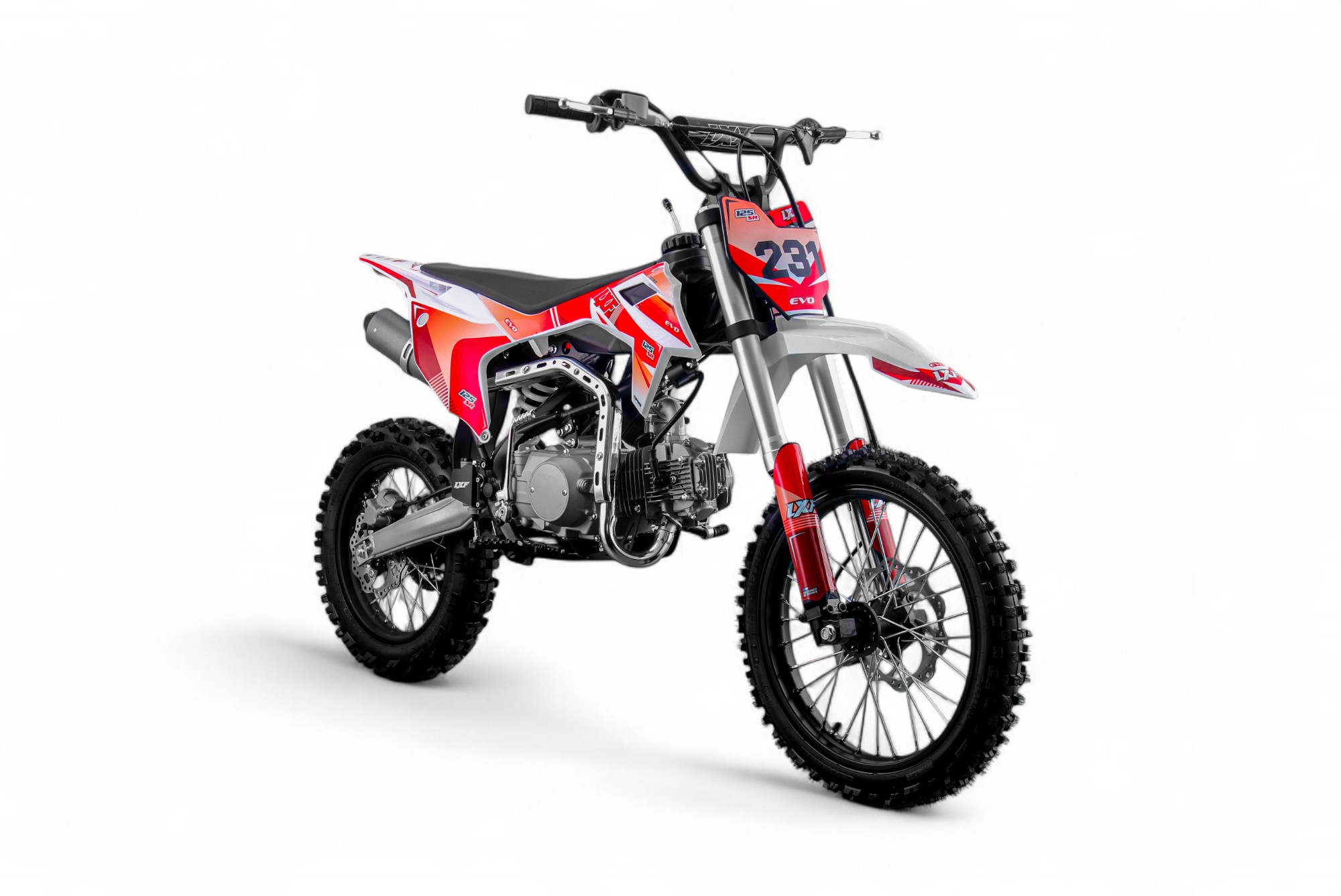 Dirt bike / Pit bike LXF 125cc evo SR 14/17" - rouge