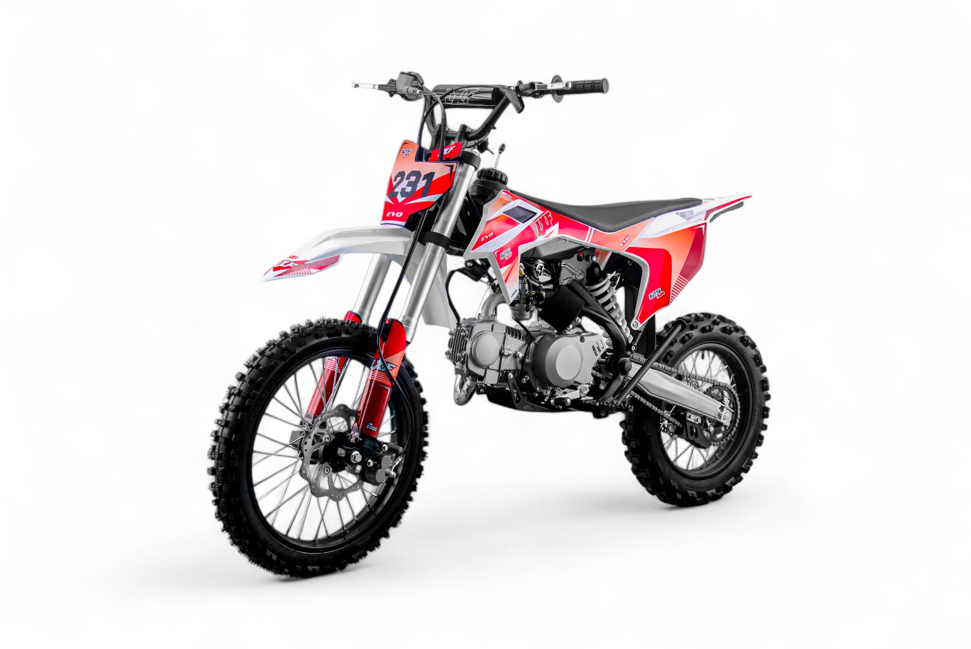 Dirt bike / Pit bike LXF 125cc evo SR 14/17" - rouge