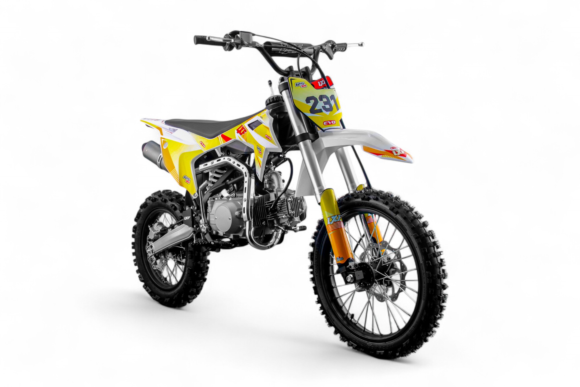 Dirt bike / Pit bike LXF 125cc evo SR 14/17" - jaune
