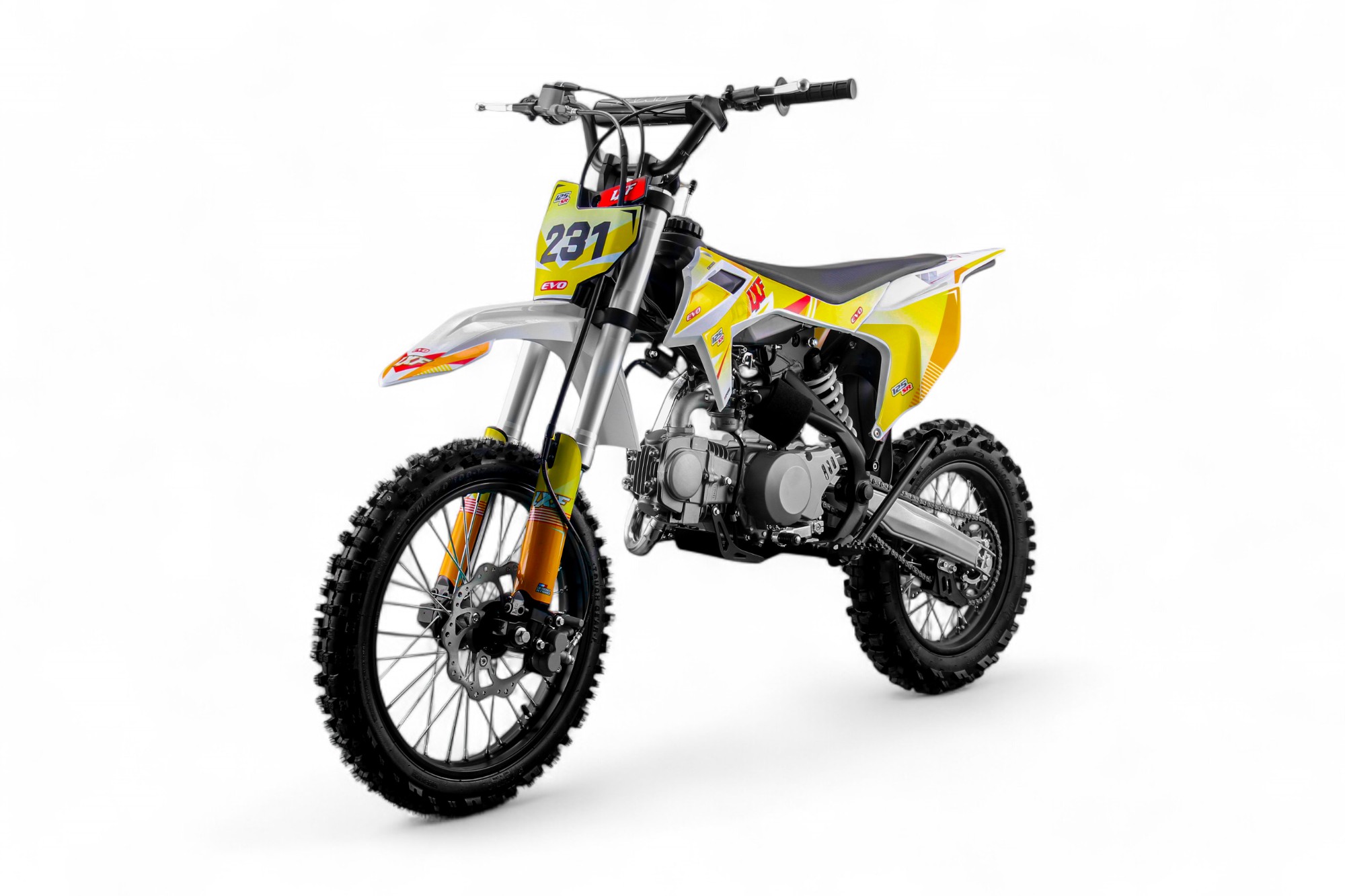 Dirt bike / Pit bike LXF 125cc evo SR 14/17" - jaune
