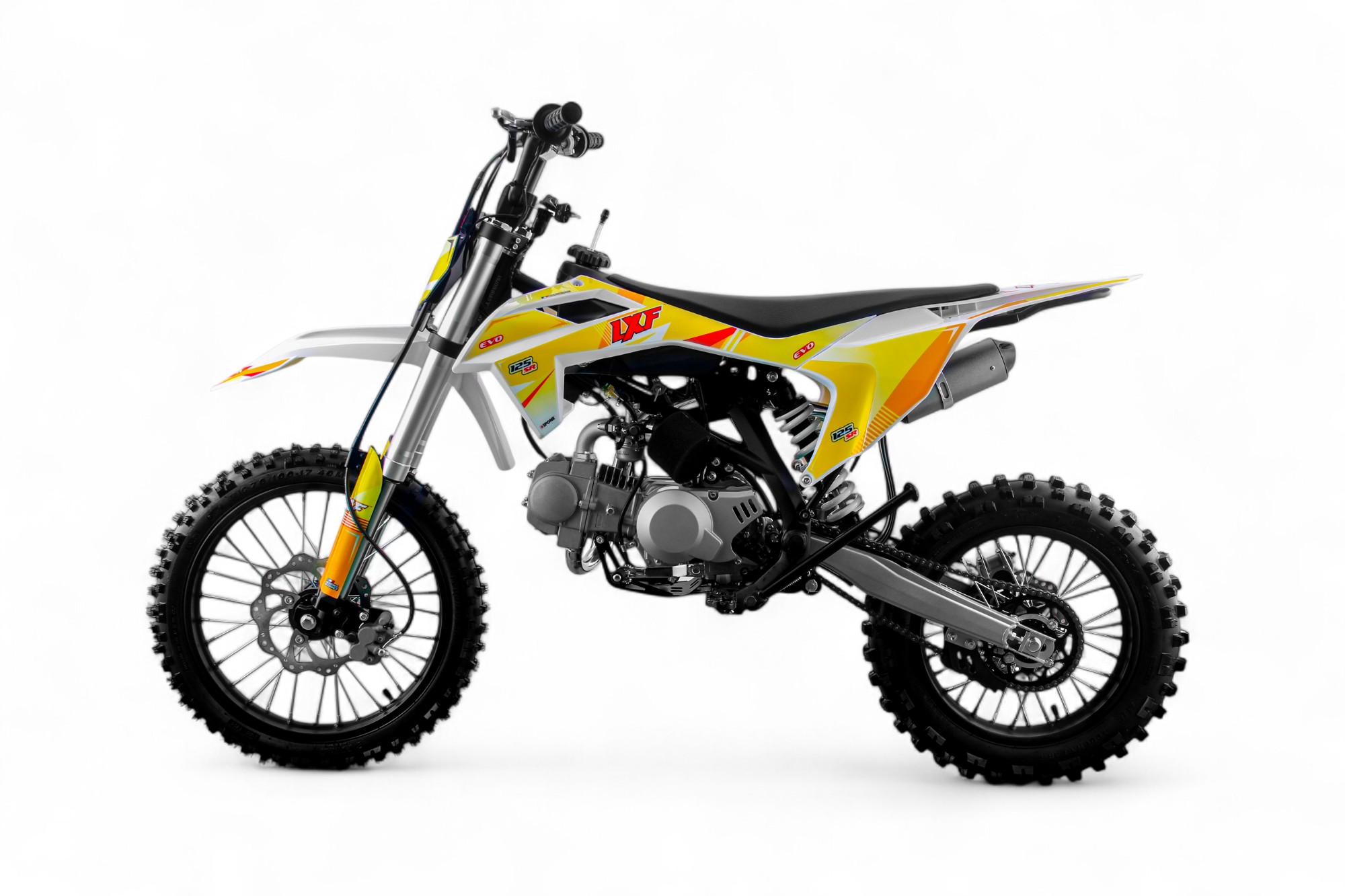 Dirt bike / Pit bike LXF 125cc evo SR 14/17" - jaune
