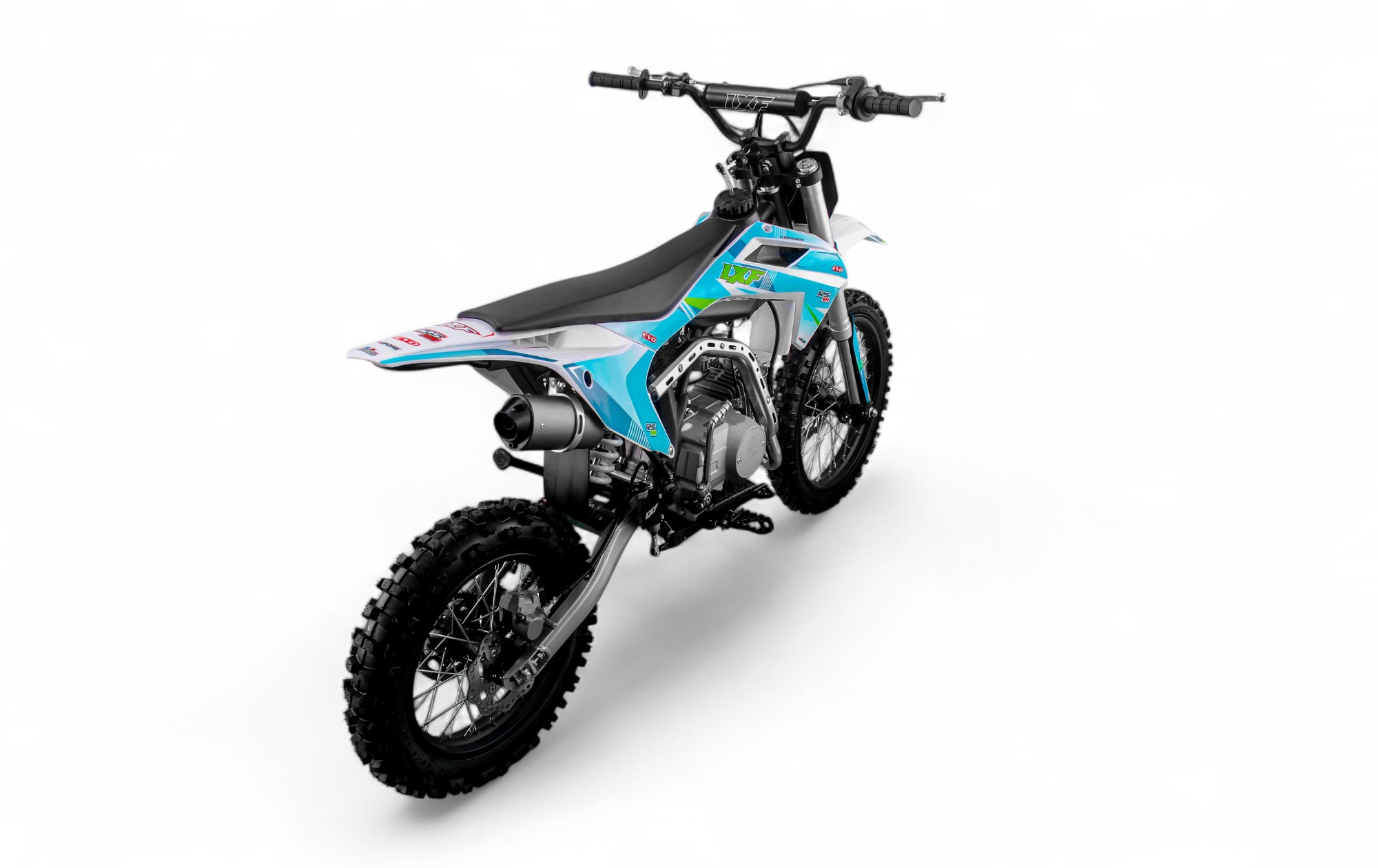 Dirt bike / Pit bike LXF 125cc evo SR 14/17" - bleu/vert