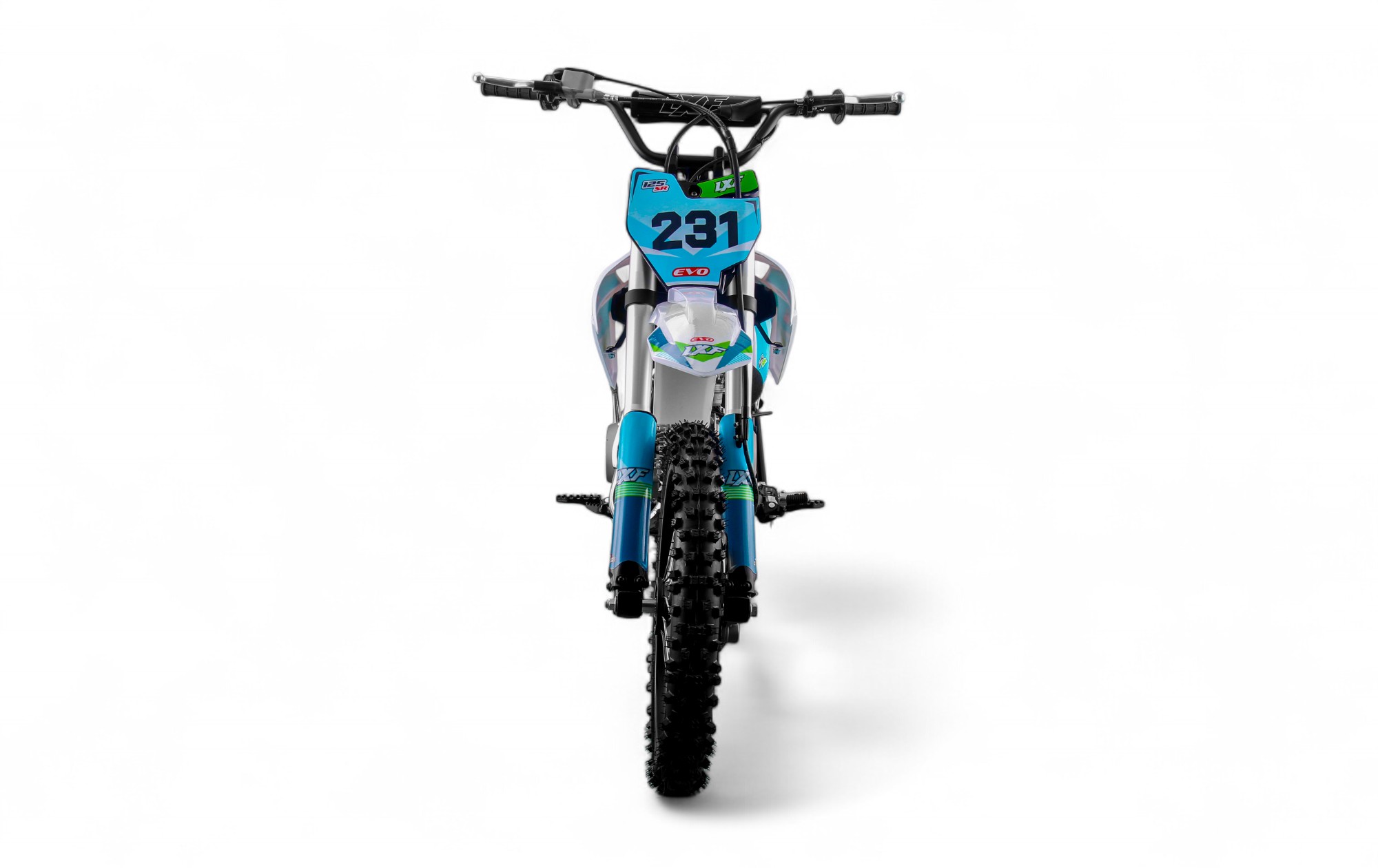 Dirt bike / Pit bike LXF 125cc evo SR 14/17" - bleu/vert