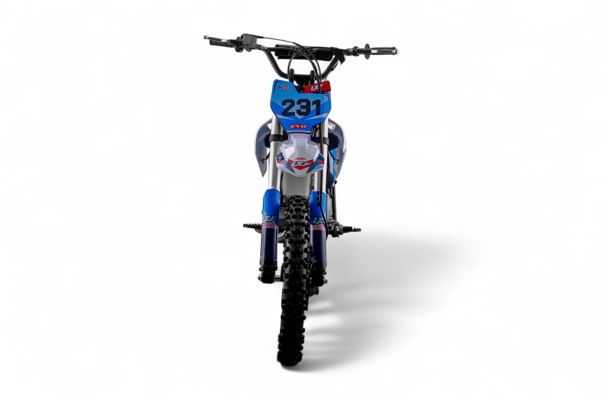 Dirt bike / Pit bike LXF 125cc evo SR 14/17" - bleu/rouge