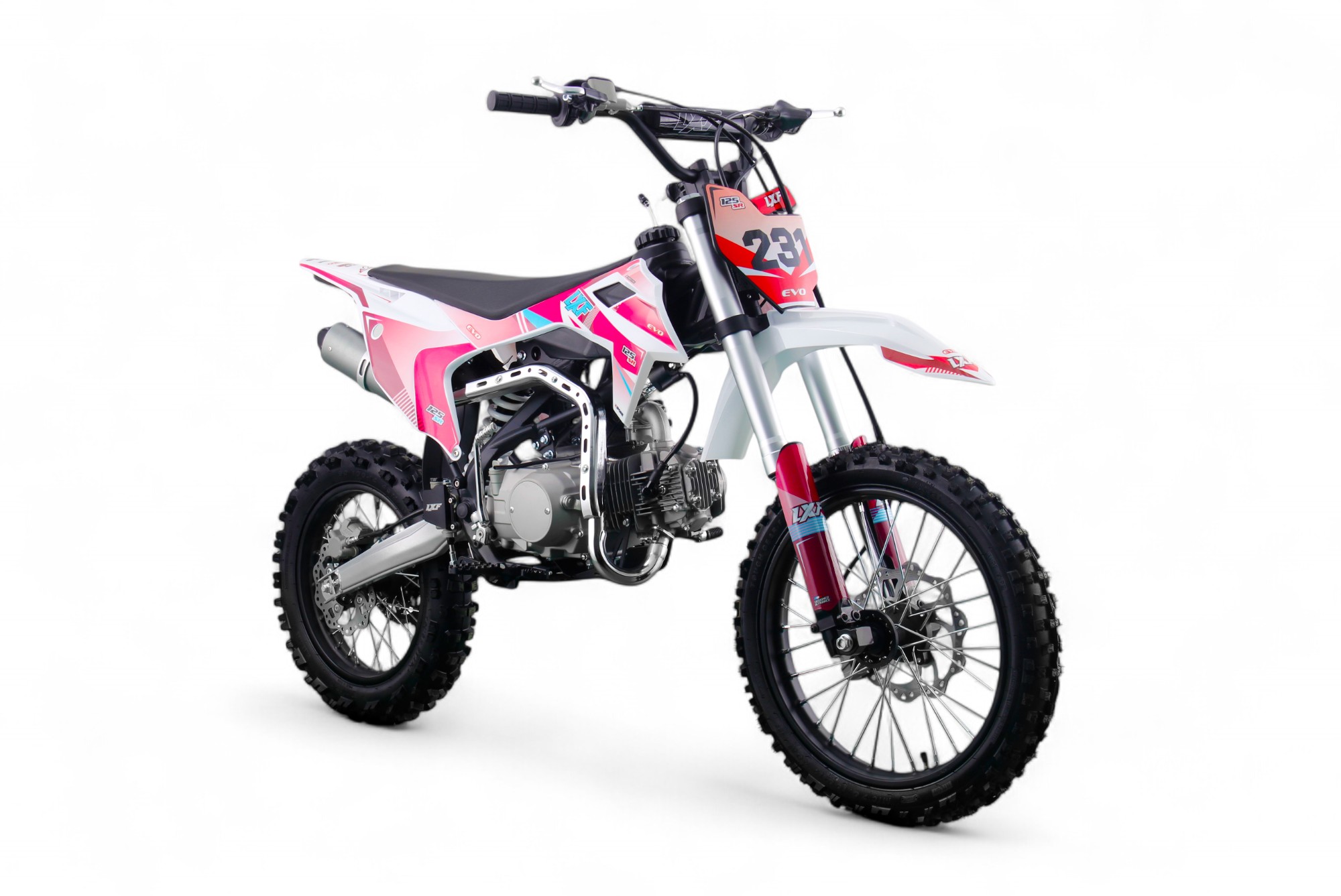 Dirt bike / Pit bike LXF 125cc evo SR 14/17" - rose