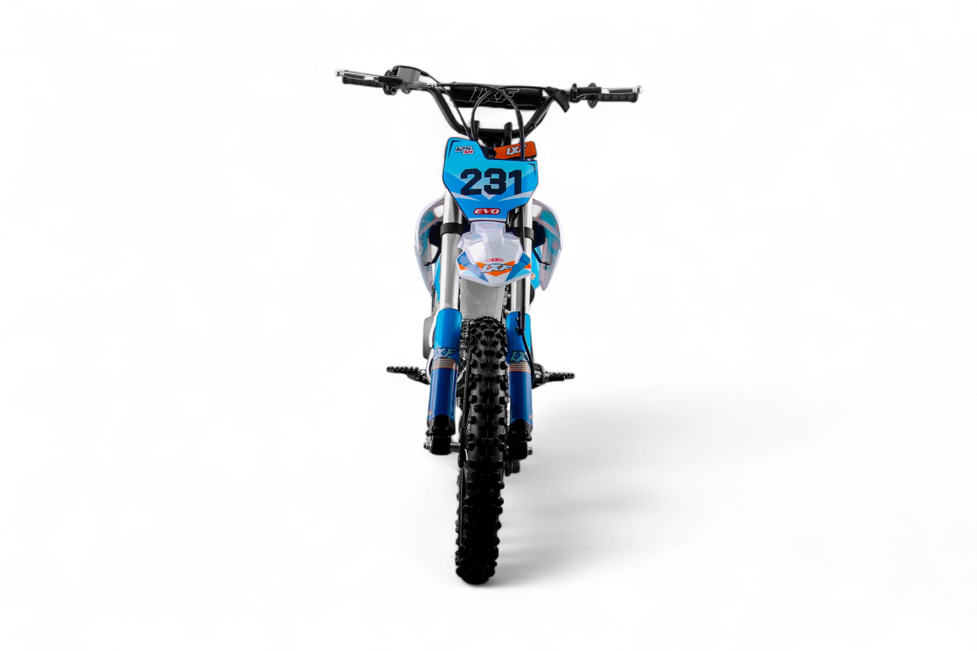 Dirt bike / Pit bike LXF 125cc evo SR 14/17" - bleu/orange