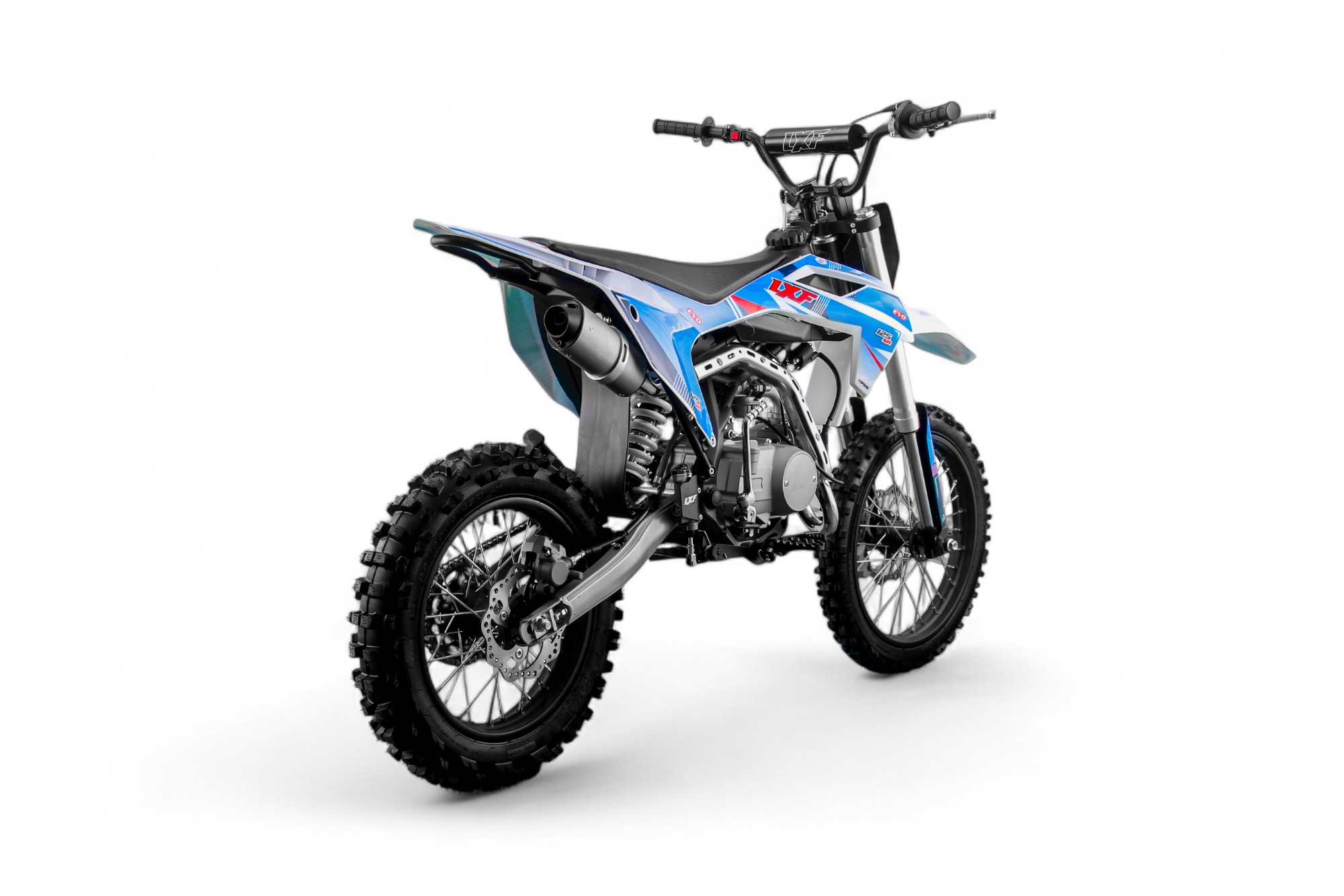 Dirt bike / Pit bike LXF 125cc evo SR 14/17" - bleu/orange