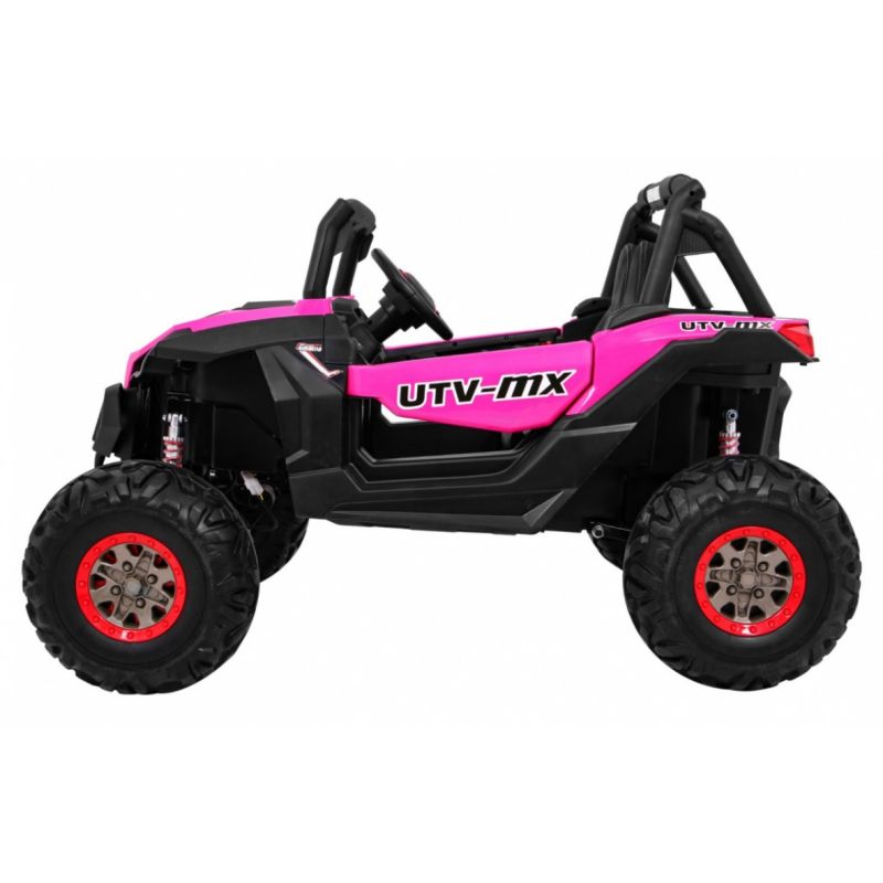 Buggy enfant LXF 2 places, 4 moteurs 45w, télécommande parentale 2.4 Ghz - rose
