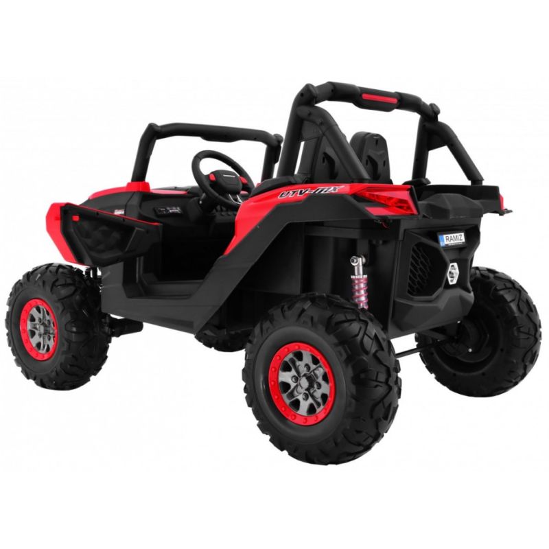 Buggy enfant LXF 2 places, 4 moteurs 45w, télécommande parentale 2.4 Ghz - rouge
