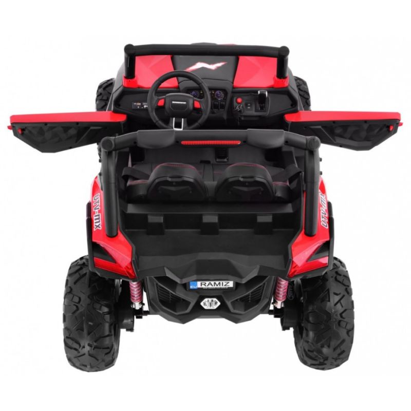 Buggy enfant LXF 2 places, 4 moteurs 45w, télécommande parentale 2.4 Ghz - rouge