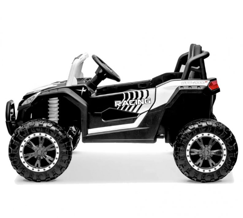 Buggy électrique enfant UTV Hurok 1 place, télécommande parentale 2.4 Ghz, 4x moteurs 25w - blanc